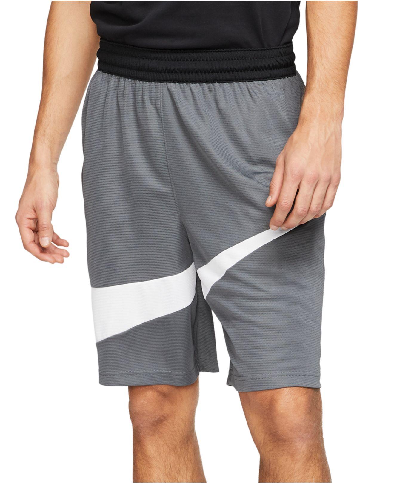 Nike Synthetic Dri-fit Basketball Shorts in Iron Grey/White (Gray) for ...
