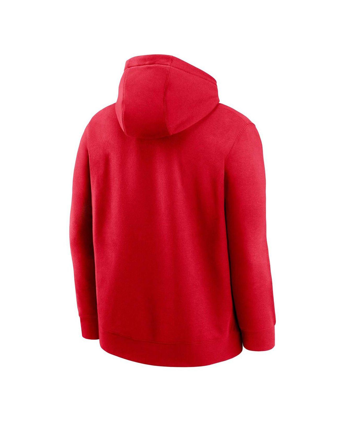 Nike Wordmark Therma Hoodie San Francisco 49ers Red - GYM RED