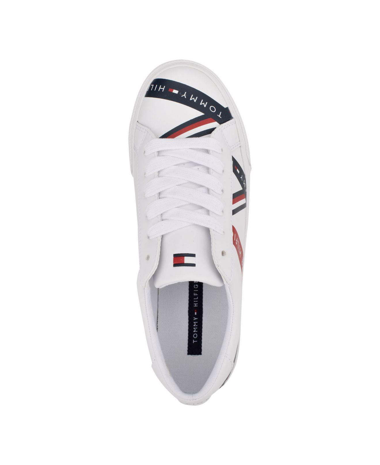 Tommy Hilfiger Lacen Lace Up Sneakers in White | Lyst