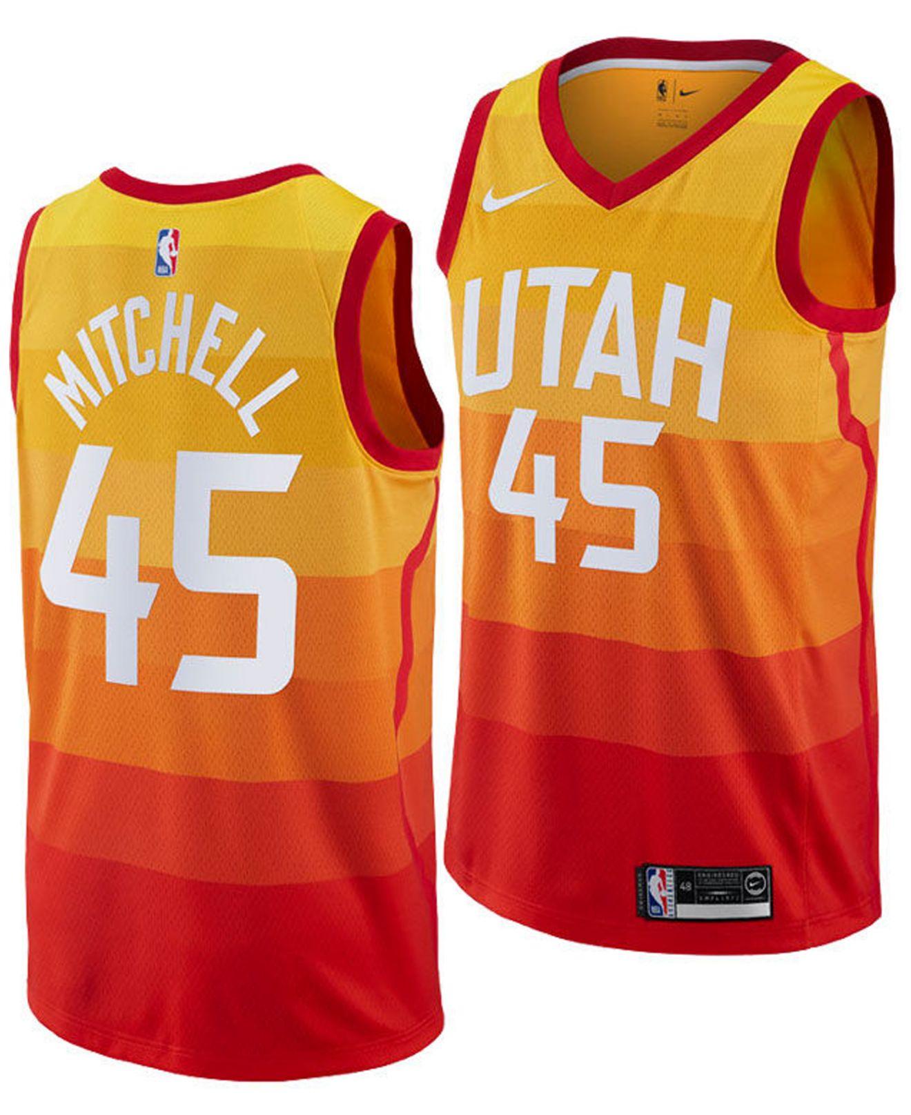 donovan mitchell jersey yellow