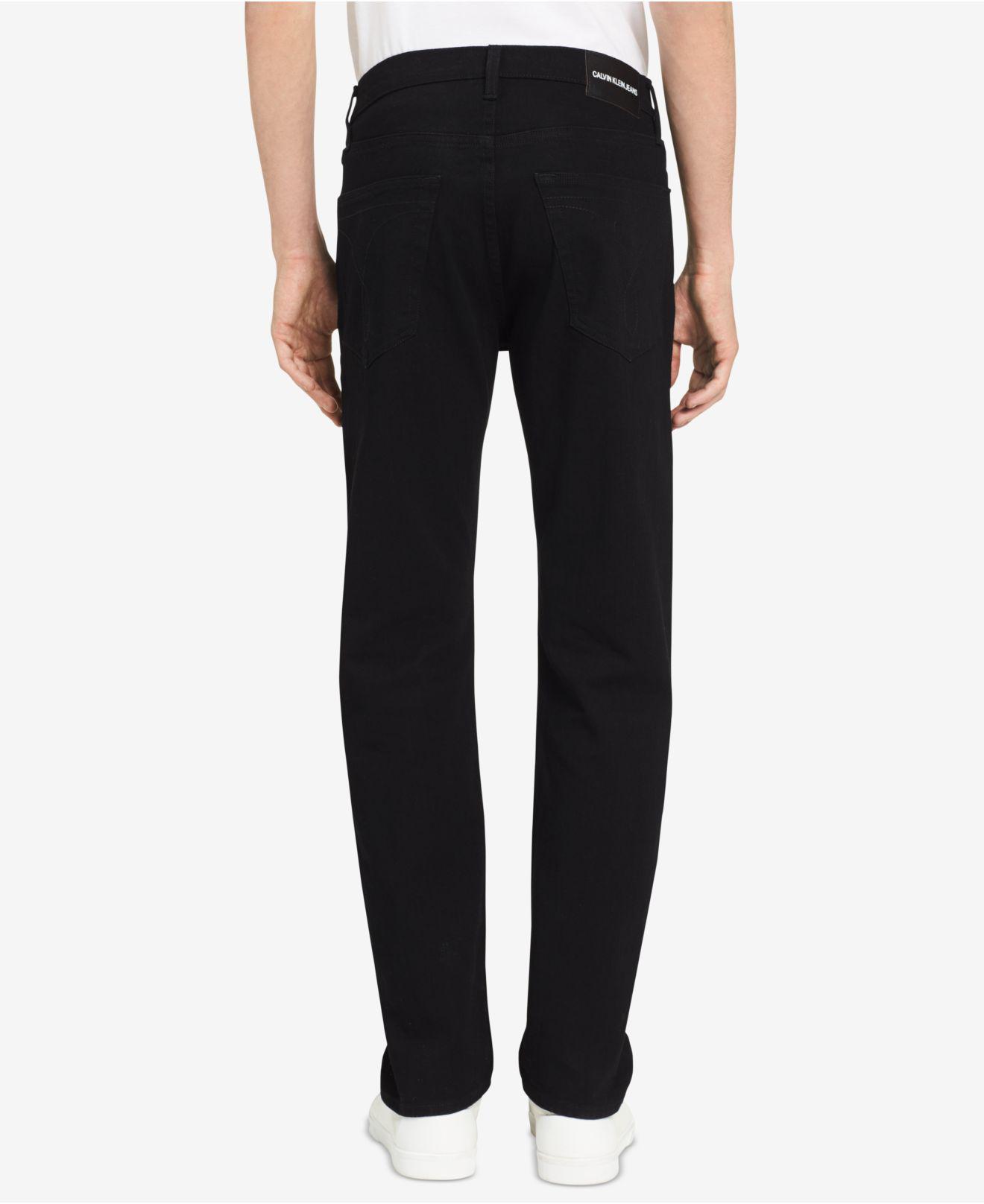 calvin klein straight fit stretch pants