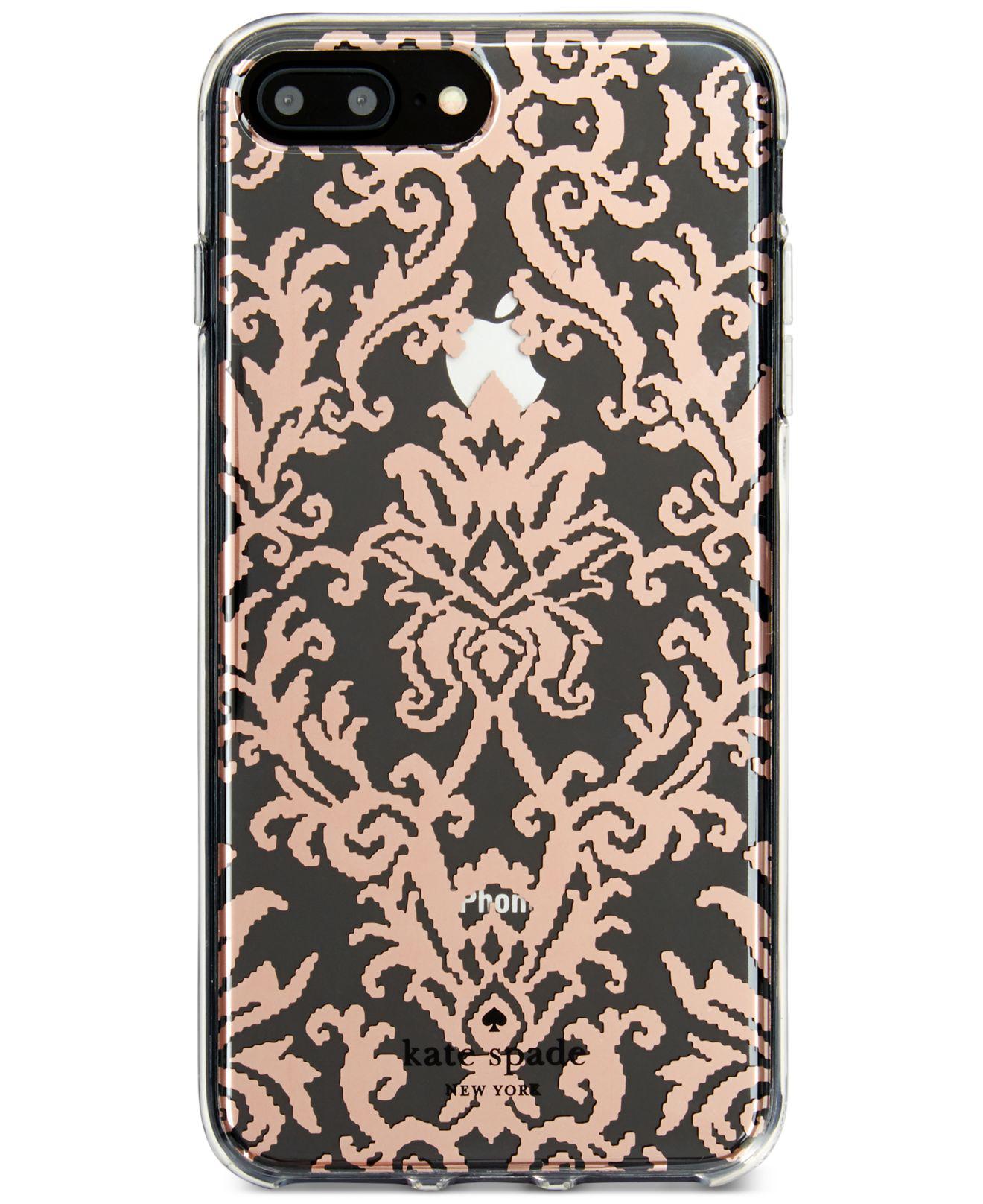 Kate Spade Rose Goldtone Tapestry Iphone 8 Plus Case Lyst