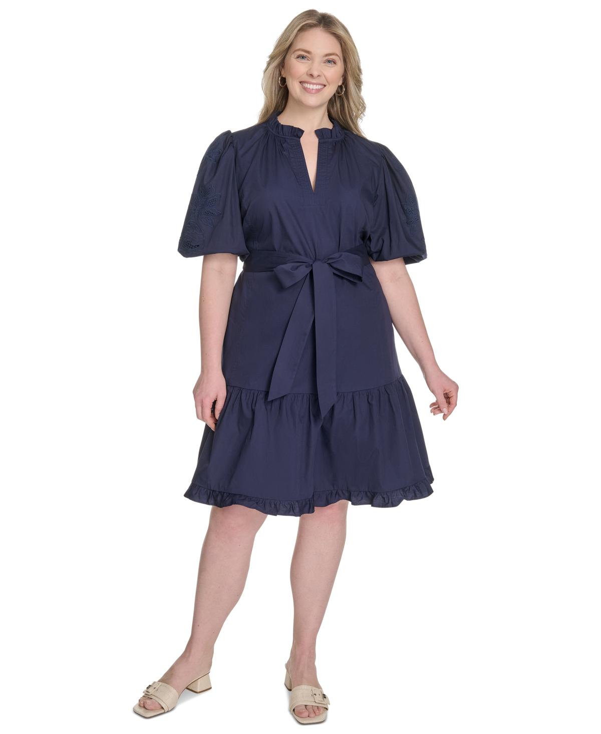 Puff Sleeve Plus Size Vince Camuto Vince Camuto Plus Size Cotton