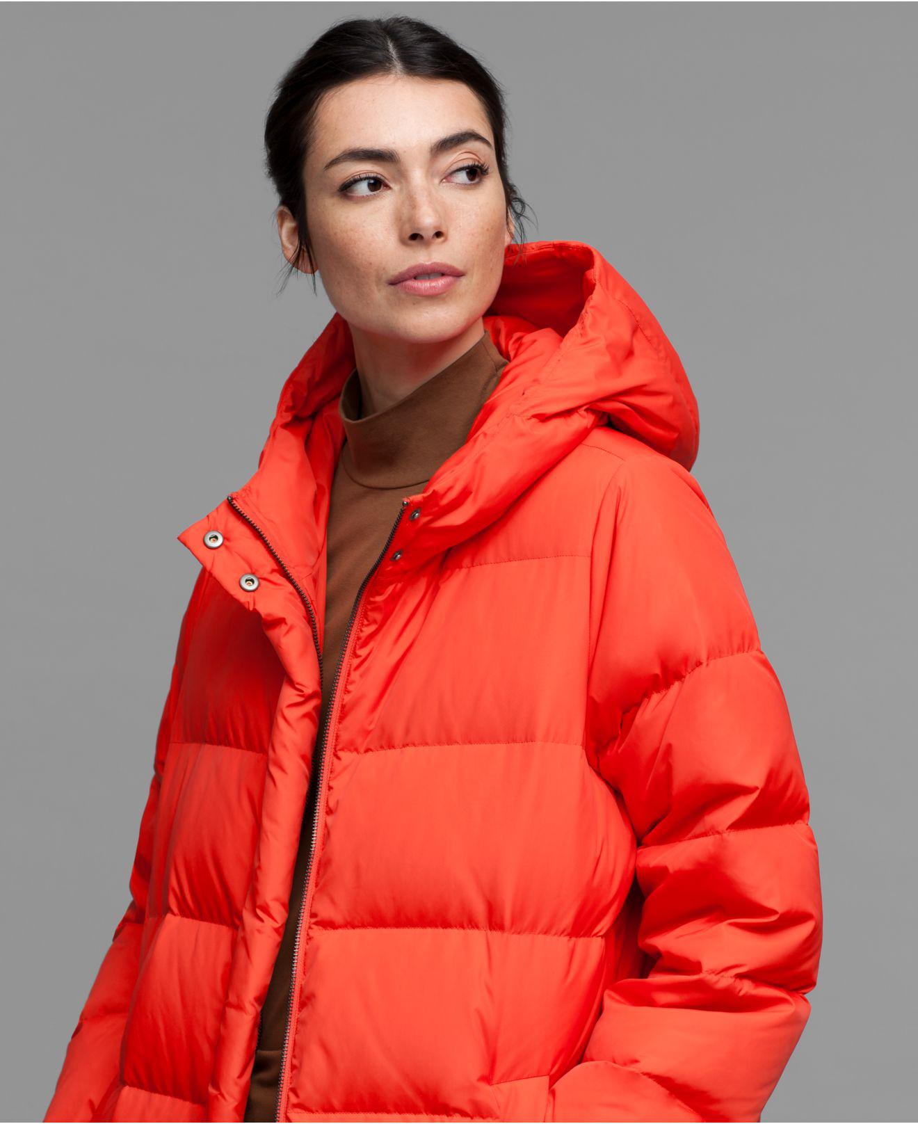 eileen fisher hooded down jacket