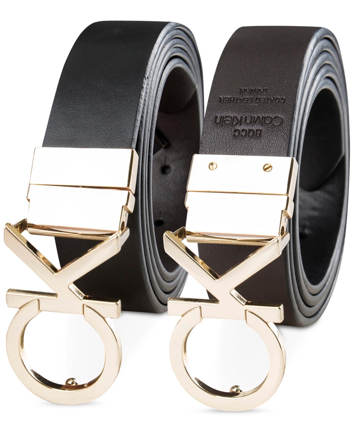 Calvin Klein Men's Monogram Buckle Belt
