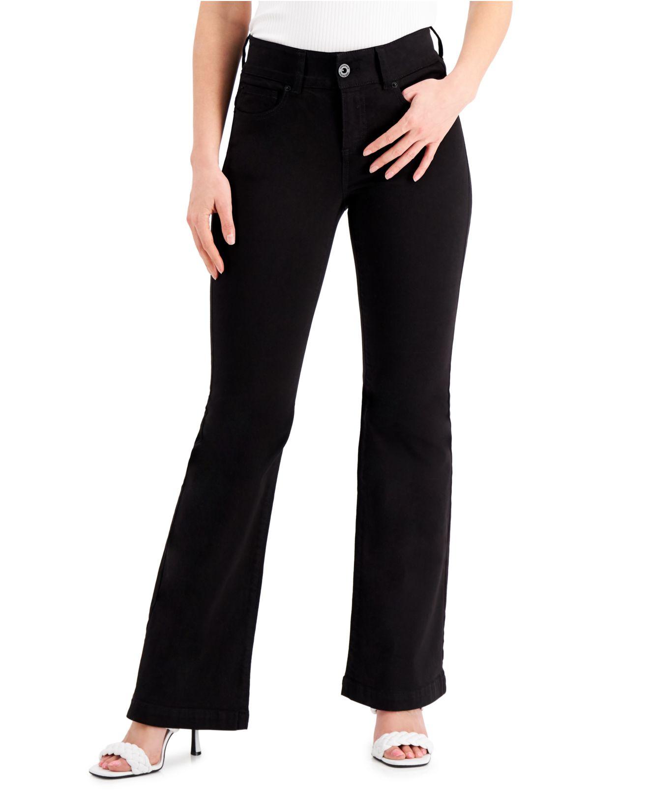 INC International Concepts Sculpting-fit Flare-leg Jeans, Created For Macy's  in Black | Lyst