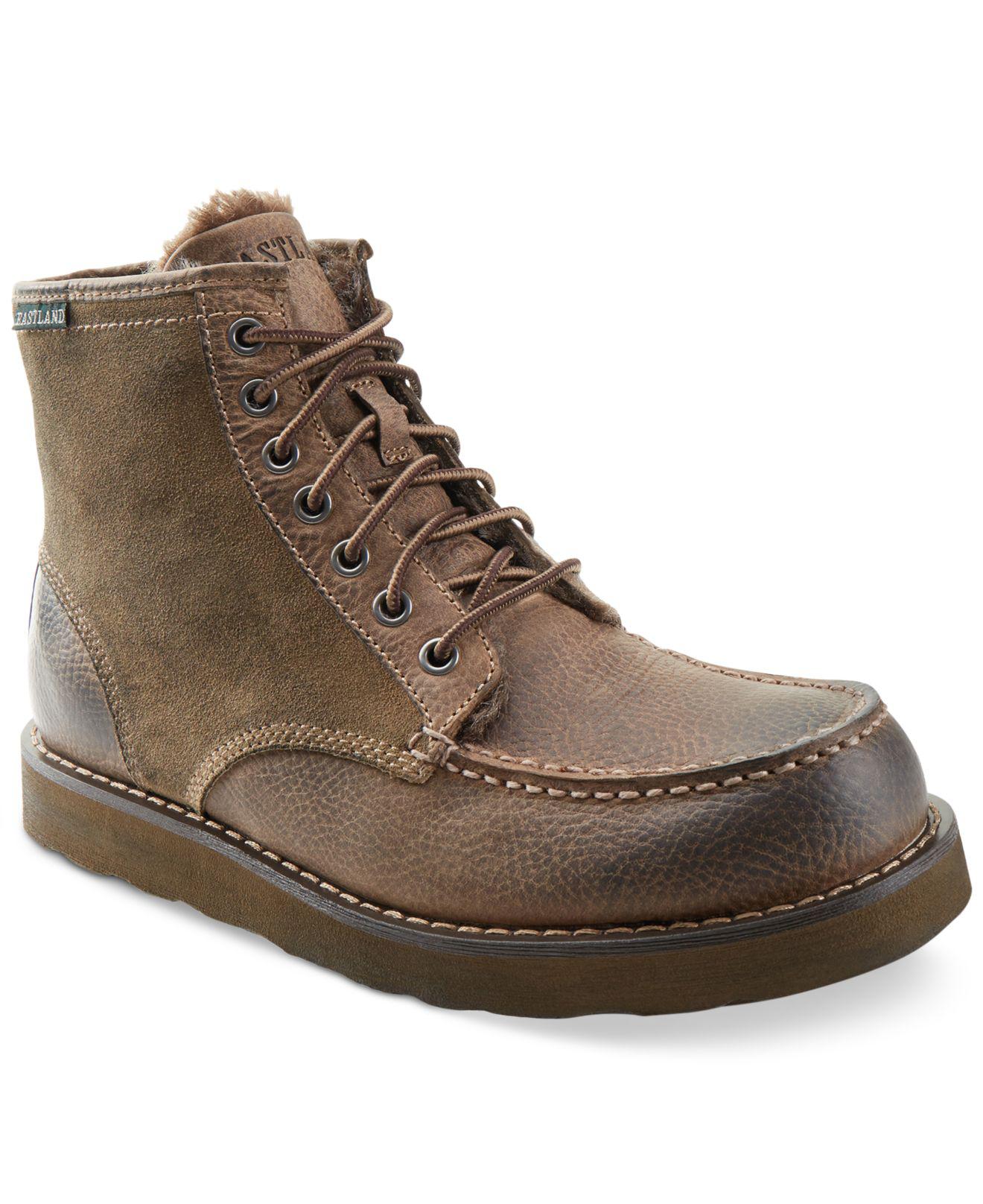 Eastland Leather Lumber Up Boots in Natural for Men - Lyst