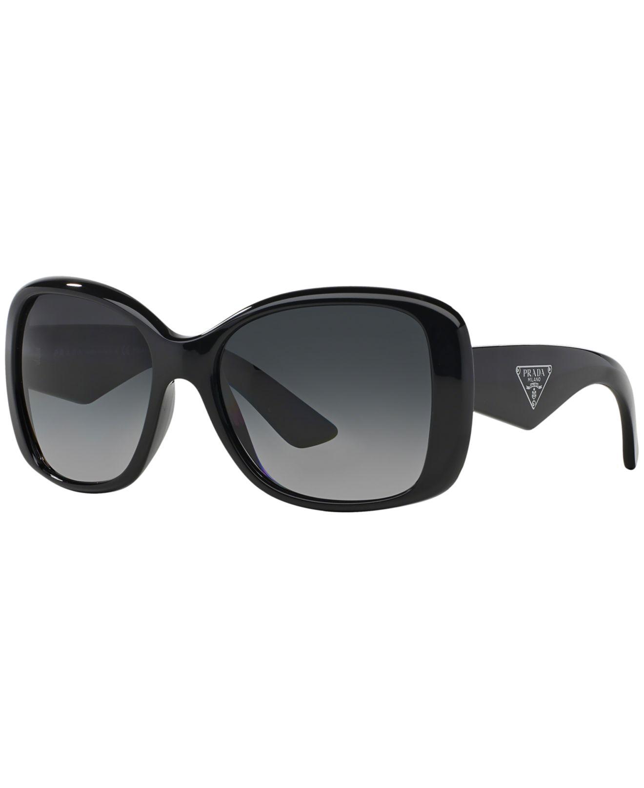 Prada Polarized Sunglasses , Pr 32psp in Black Lyst