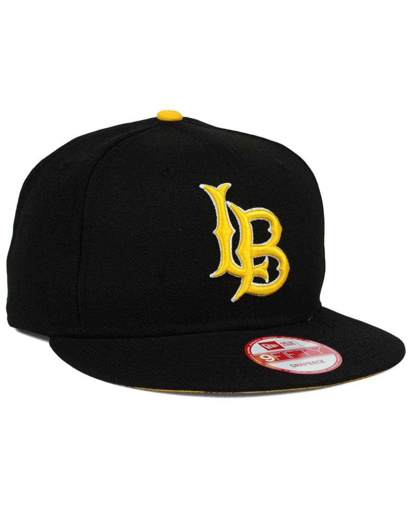 KTZ Long Beach State 49ers Core 9fifty Snapback Cap in Black for Men | Lyst