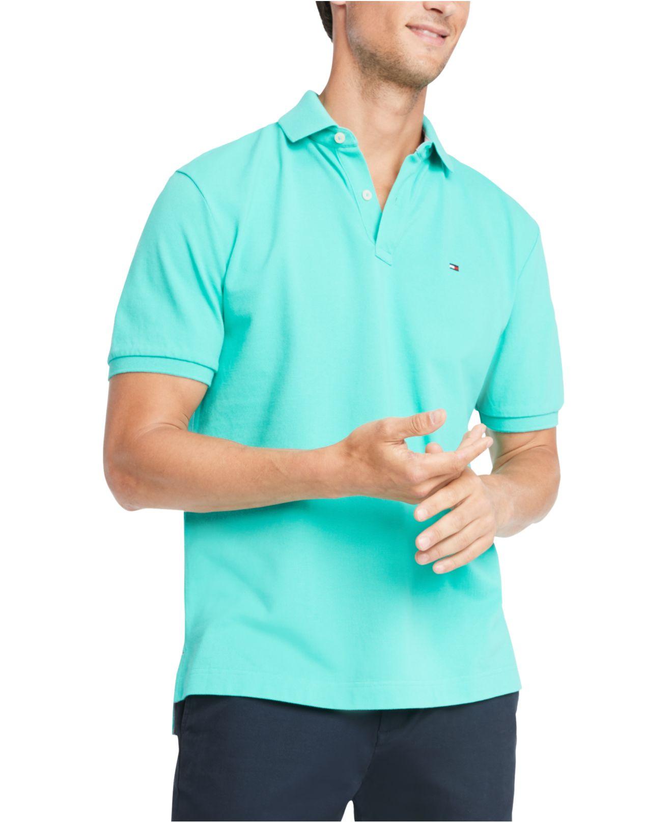 Turquoise tommy hilfiger shirt Clearance