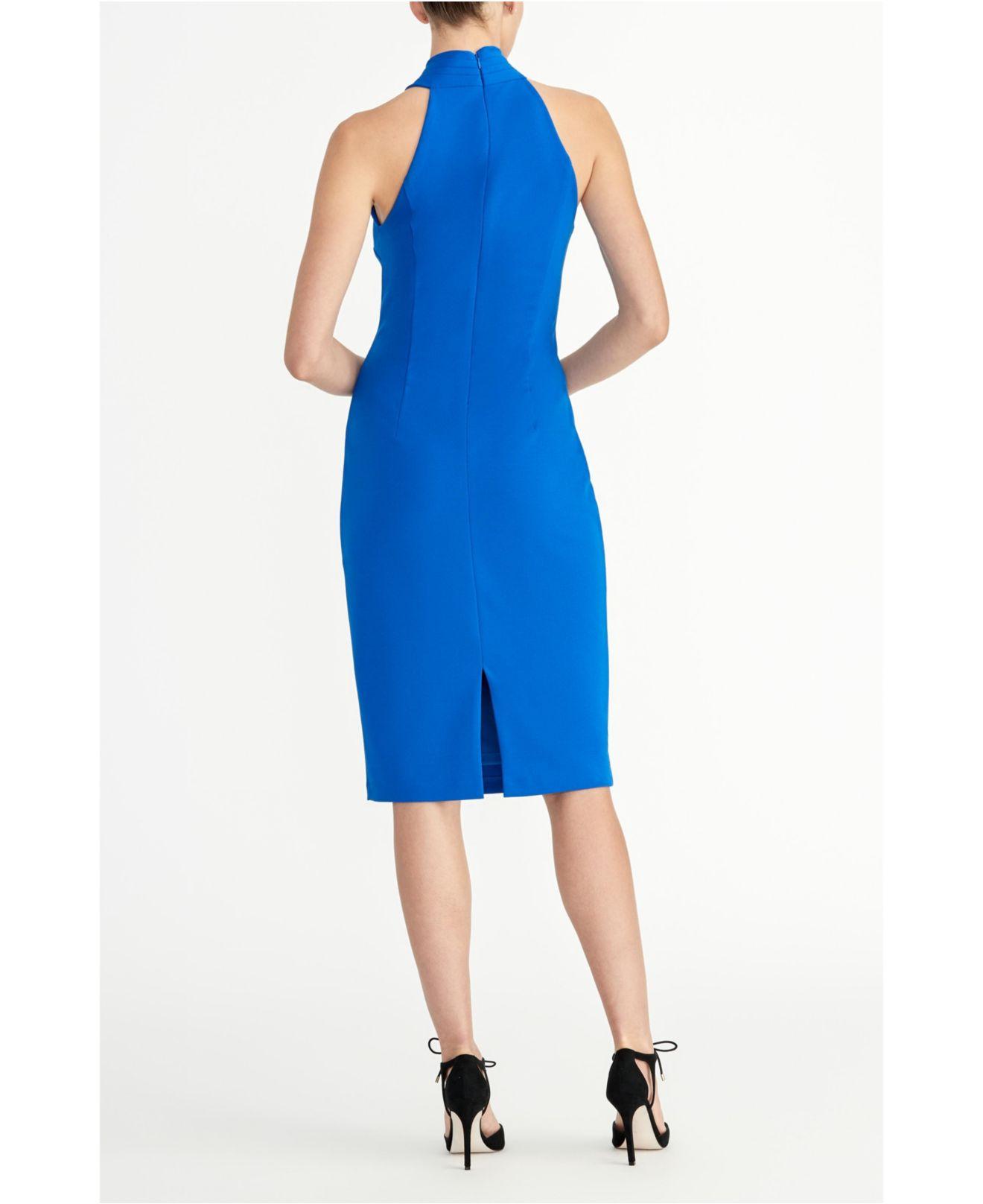 RACHEL Rachel Roy Halter Sheath Dress in Blue | Lyst