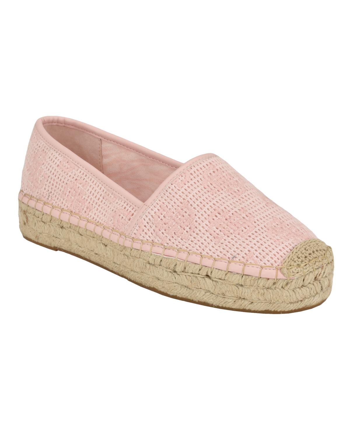 Guess Joelyn Closed Toe Jute Casual Espadrille Flats in Pink Lyst