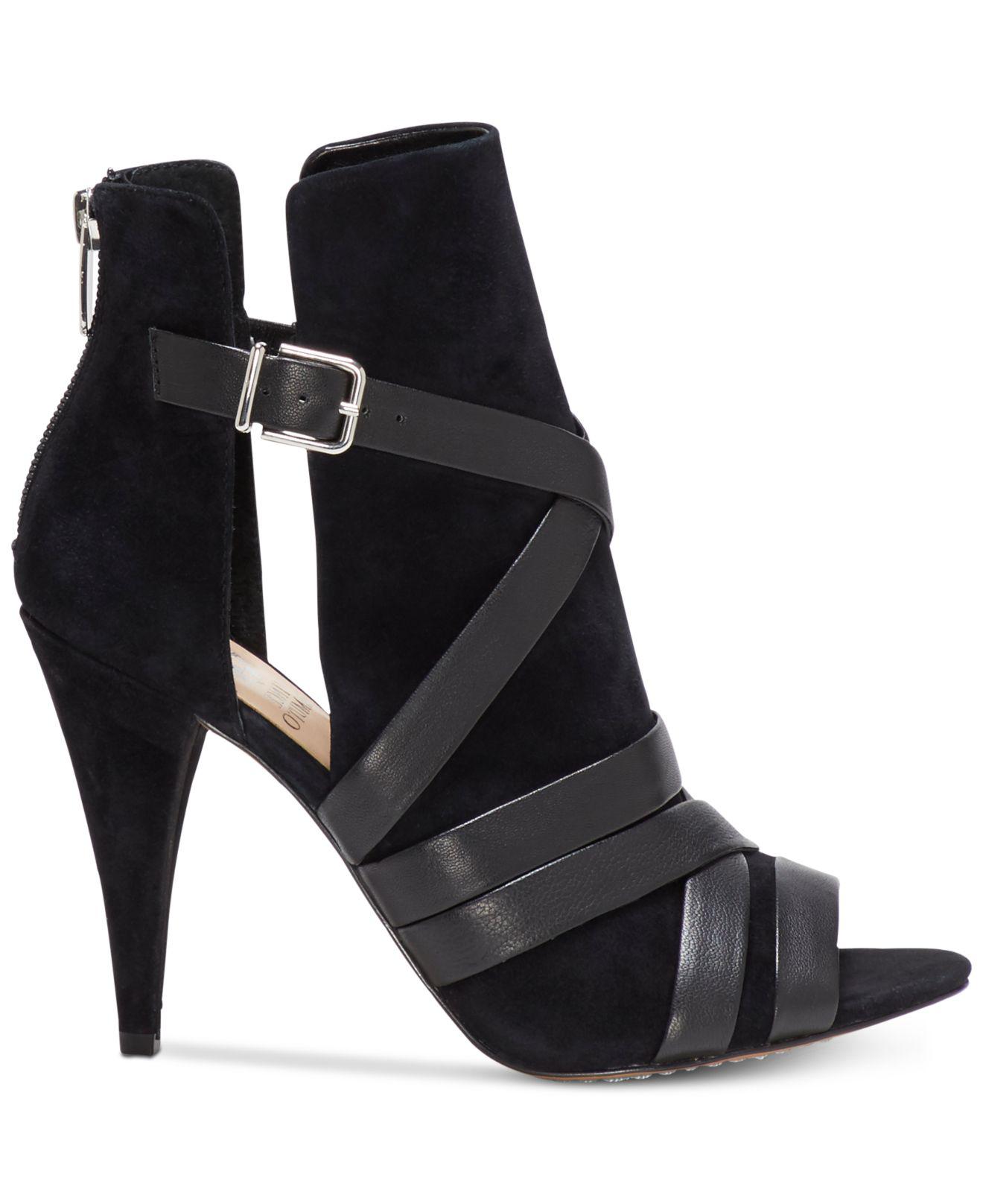 Vince Camuto Leather Achika Belted Peep 