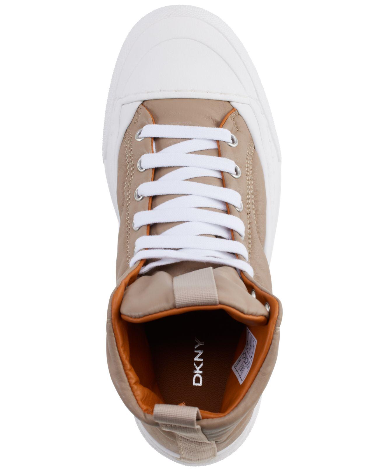 Forskellige oprejst Vag DKNY Senona Lace-up Platform Sneakers in White | Lyst