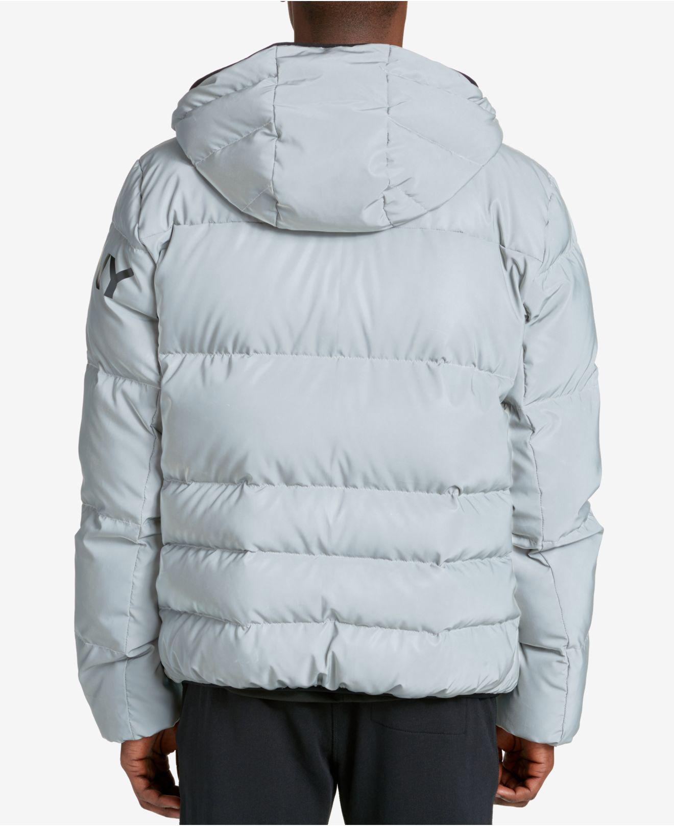 DKNY Men's Midlength Hooded Puffer Jacket for Men Lyst
