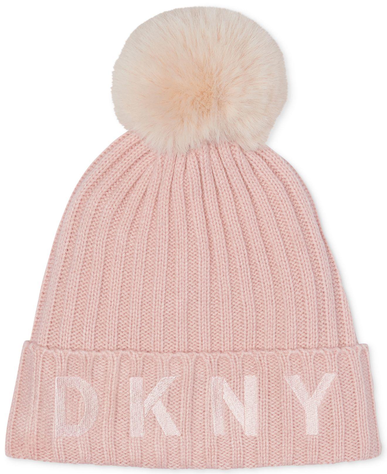 dkny pom pom hat