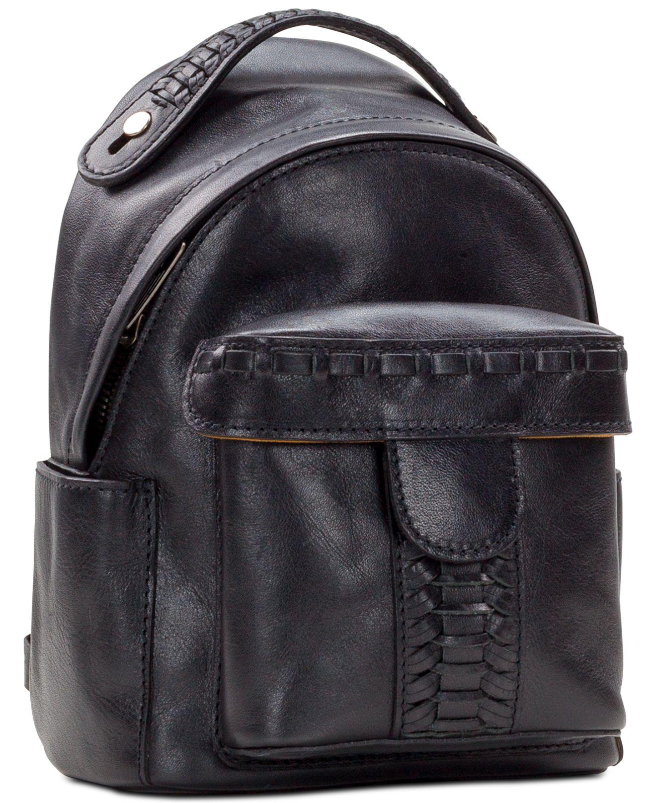 Patricia Nash Heritage Matelica Mini Convertible Backpack in Black