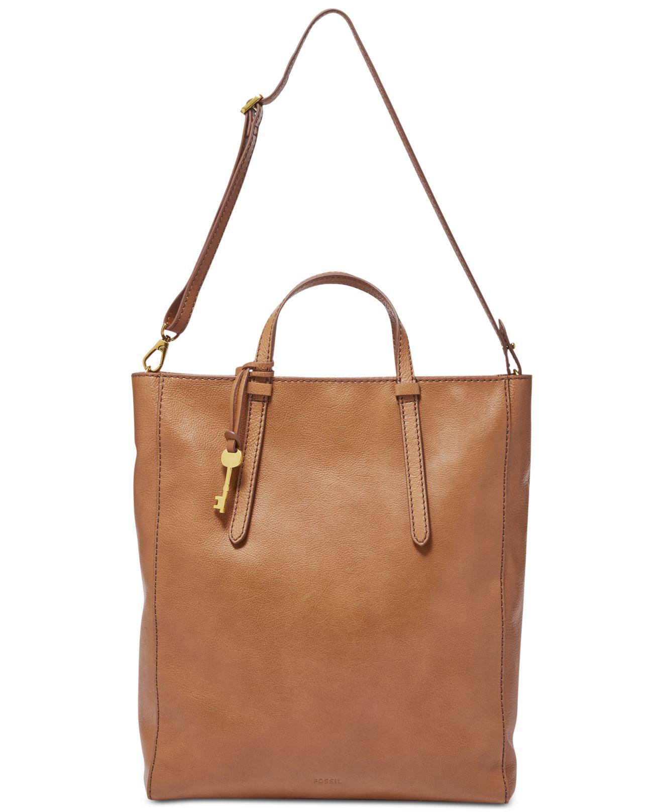 fossil camilla convertible large leather backpack