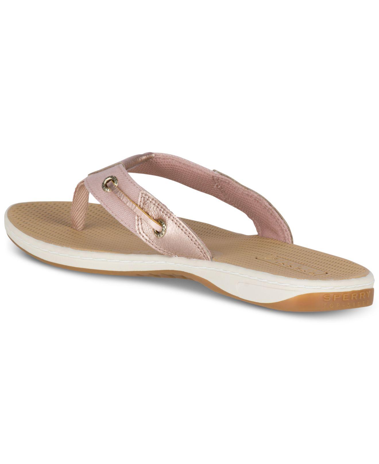 sperry women's seafish thong sandals