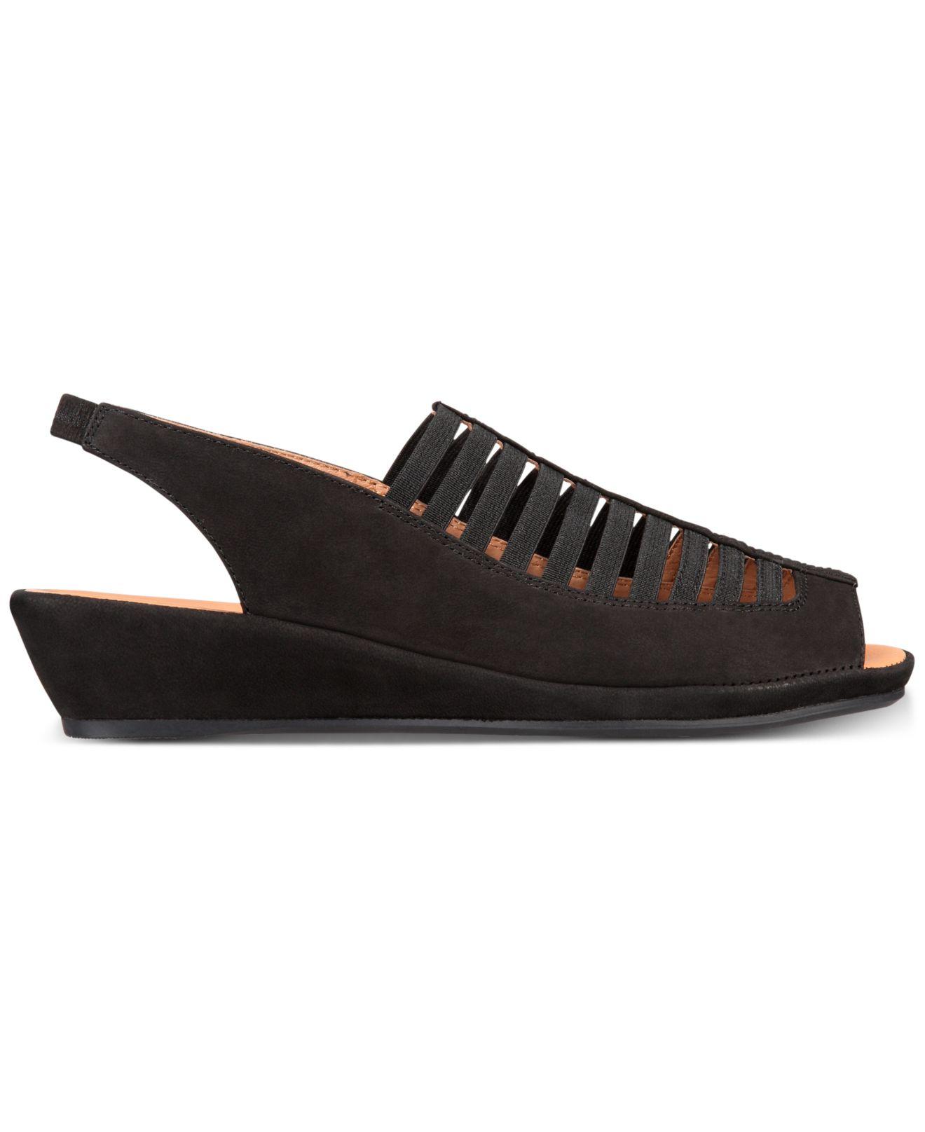 Gentle Souls Suede By Cole Lee Slingback Sandals in Black Lyst