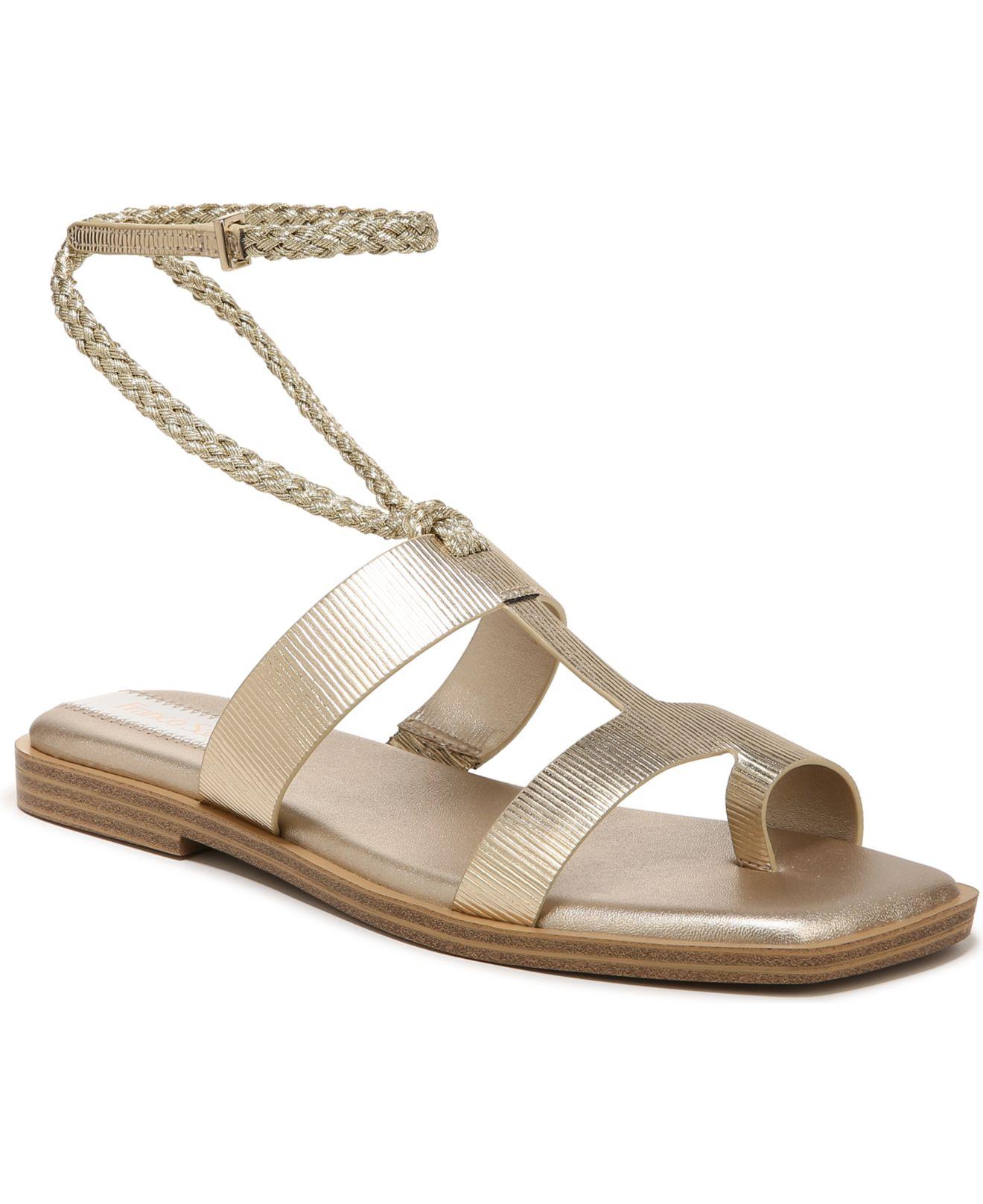 Franco Sarto Maren Sandals in Metallic | Lyst