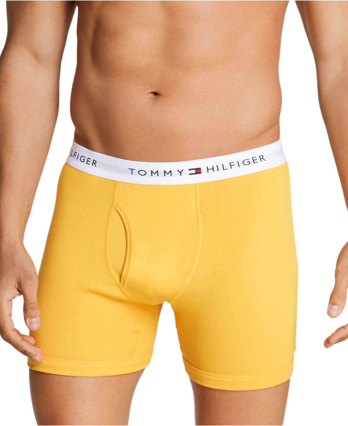 Tommy Hilfiger 5-pk. Cotton Classics Boxer Briefs in Yellow for Men - Lyst