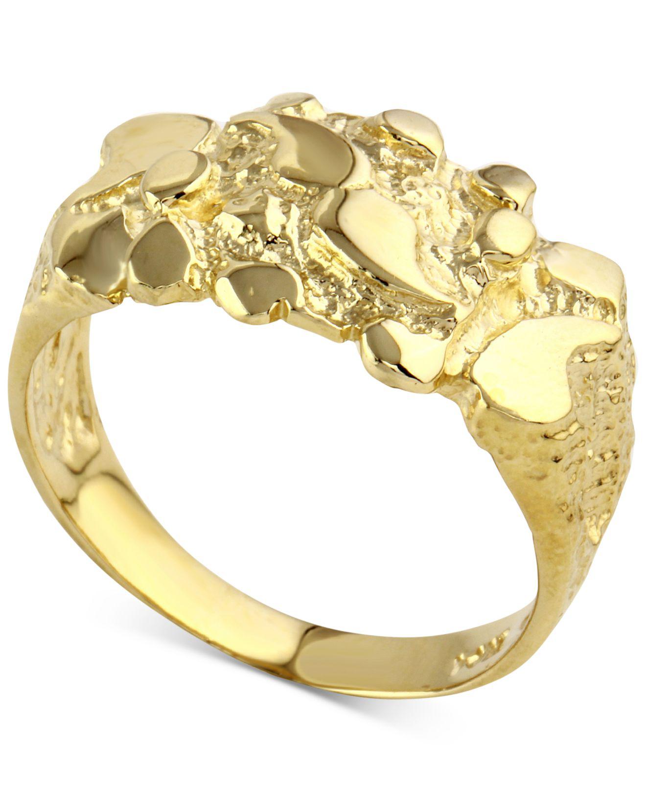 Macy s Nugget Statement Ring  In 10k  Gold  in Metallic Lyst
