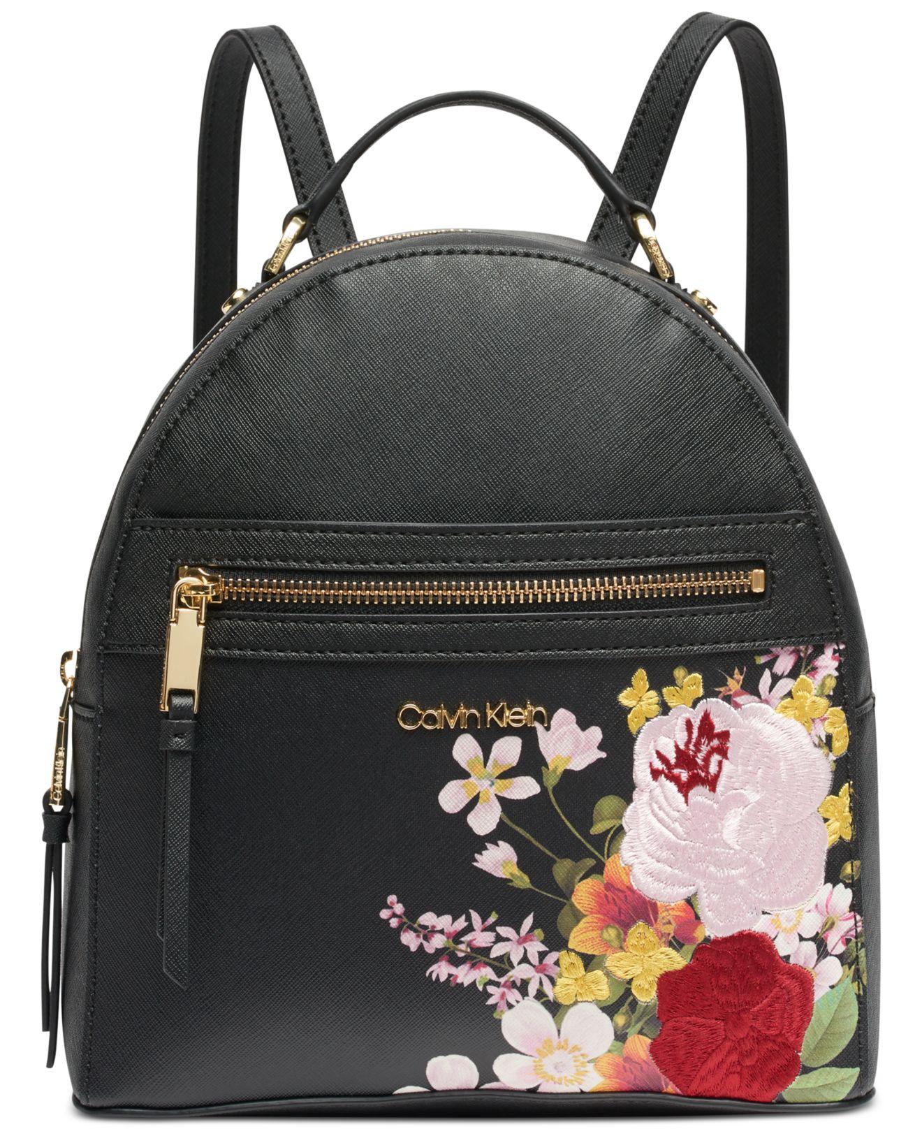 calvin klein bag with flowers
