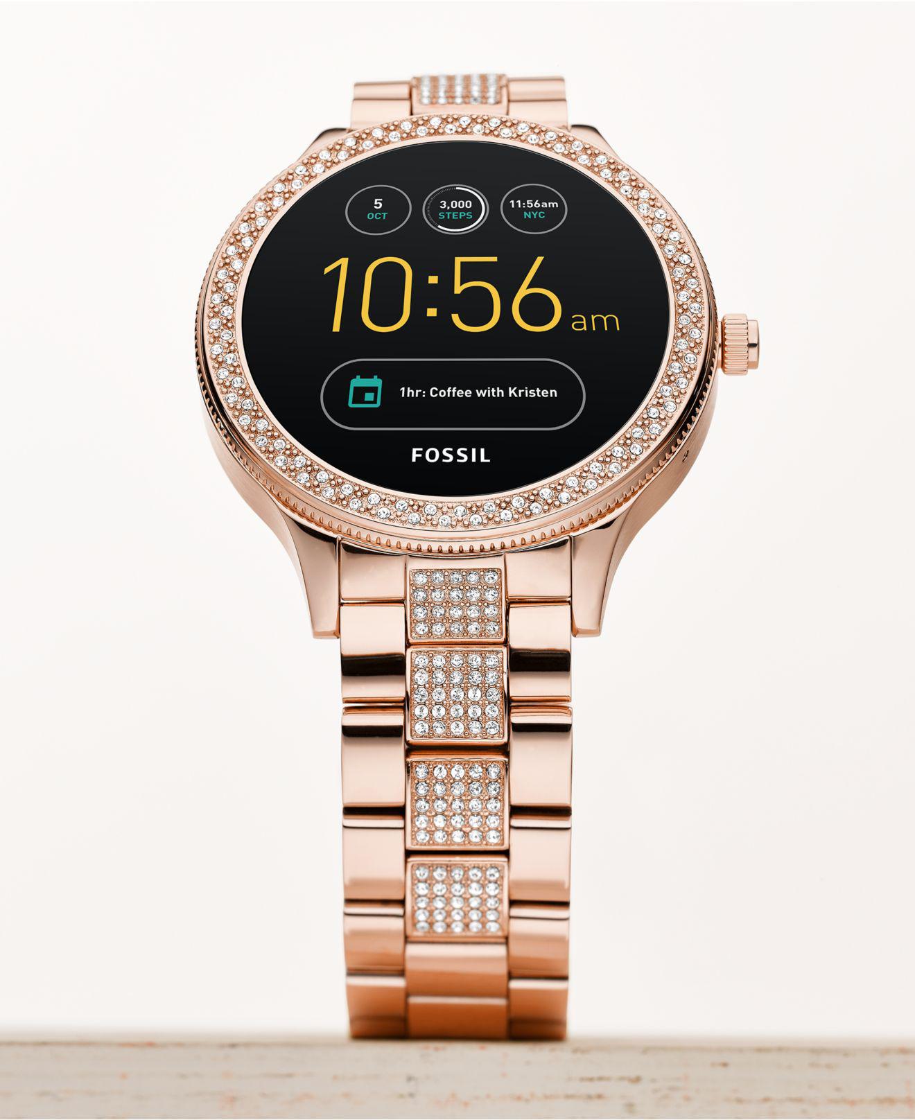 fossil gen 3 rose gold smartwatch