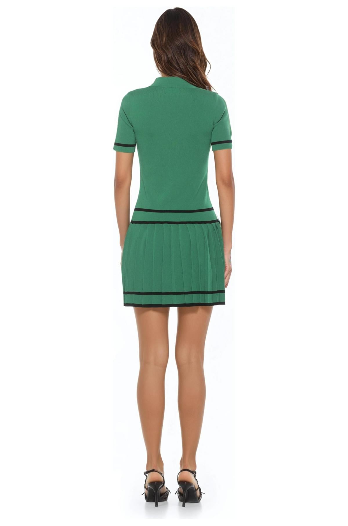 alexia admor green metallic dress Olivia Sequin Dress