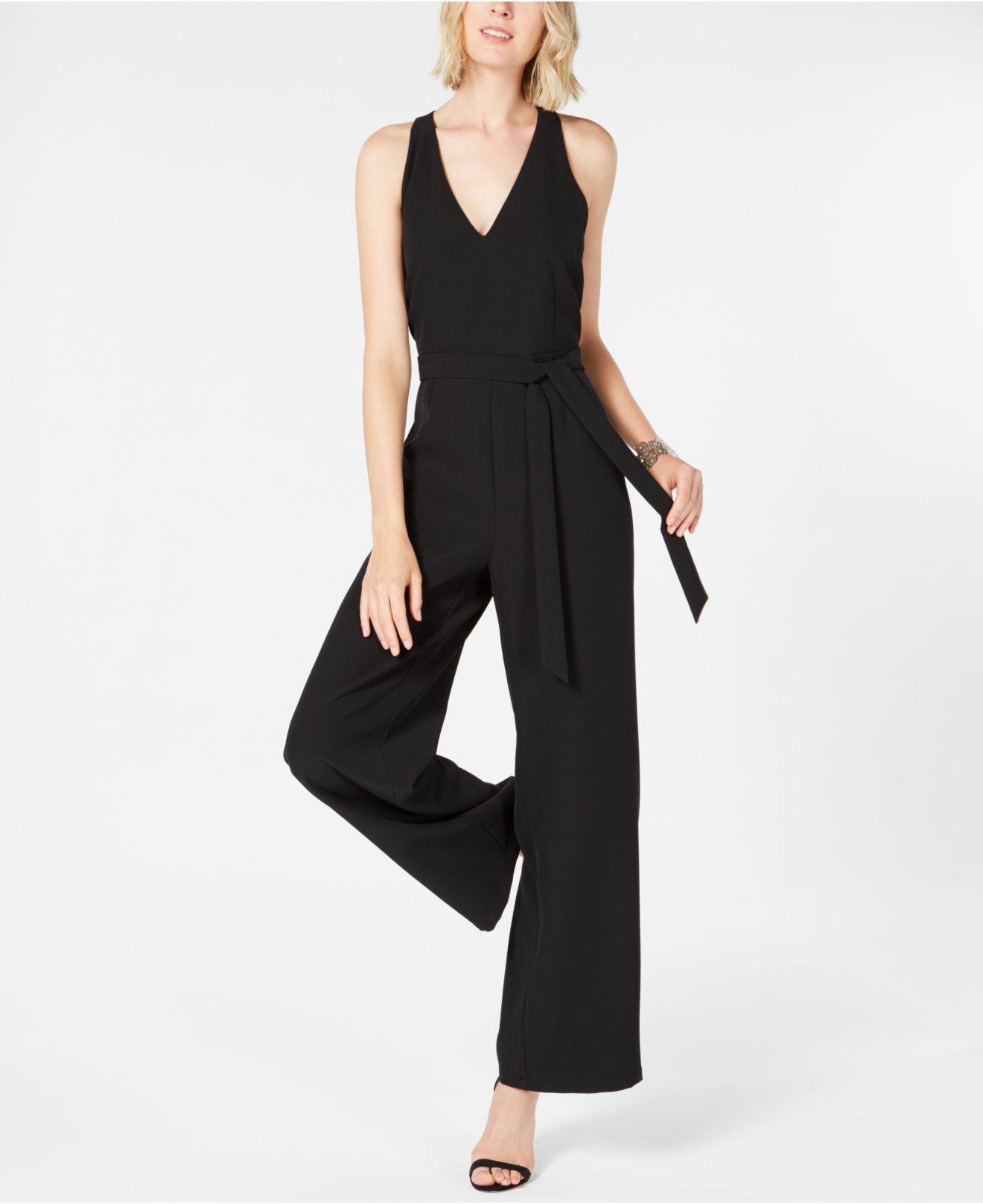 INC International Concepts Synthetic I.n.c. V-neck Cut-out Jumpsuit ...