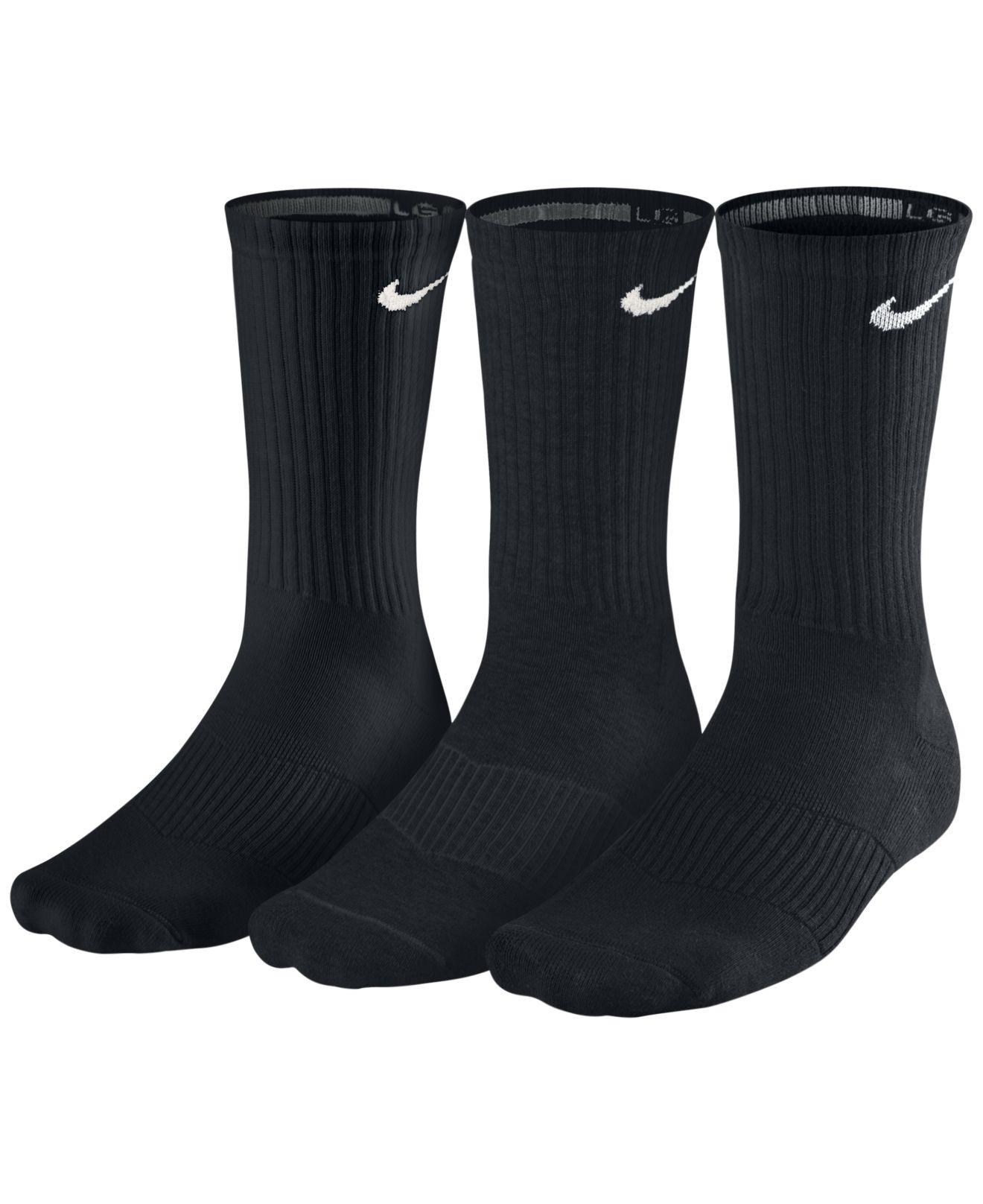 Lyst - Nike Men's Socks, Cotton Cushion Crew Extended Size 3 Pack in ...