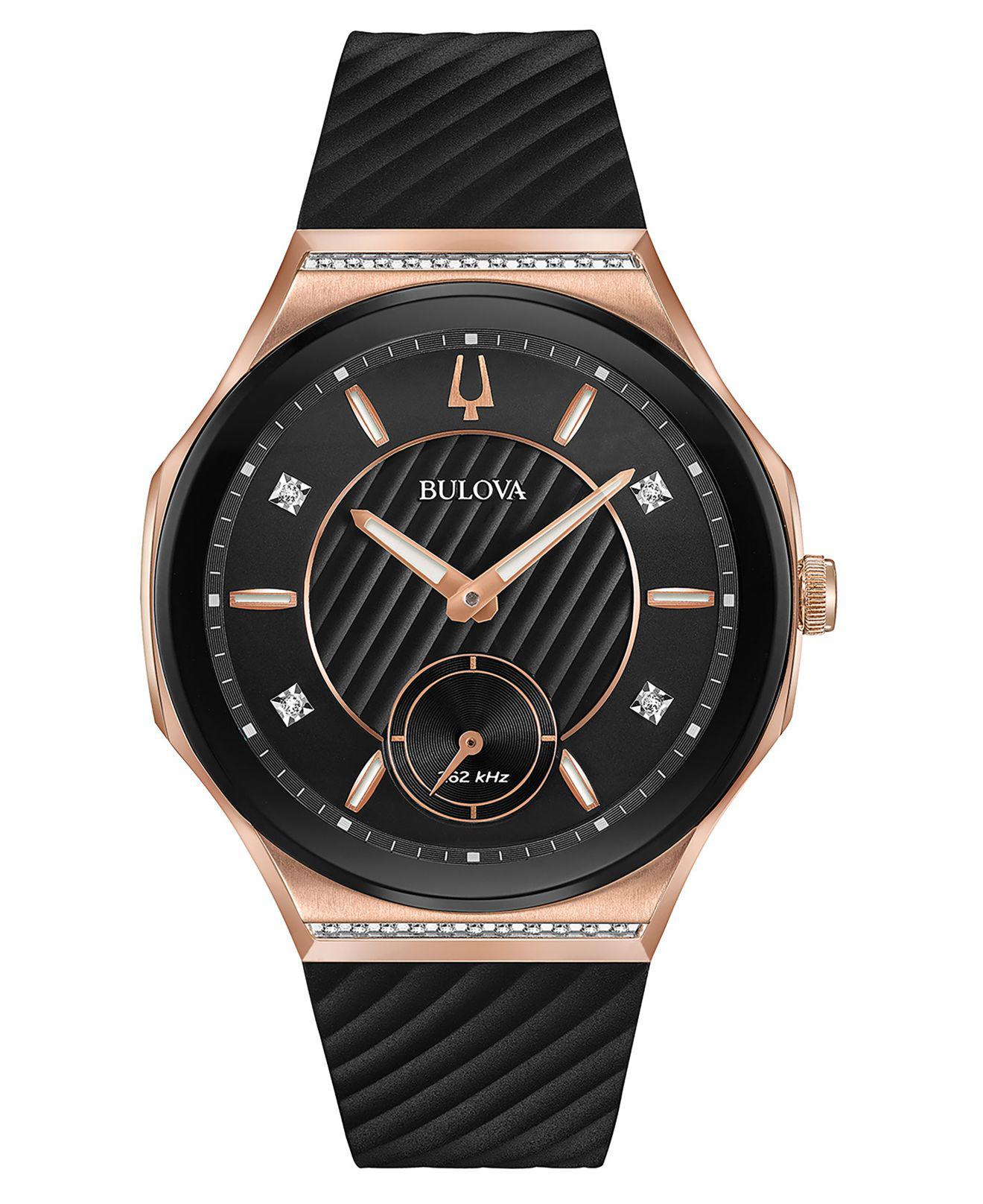 bulova rubber strap watches