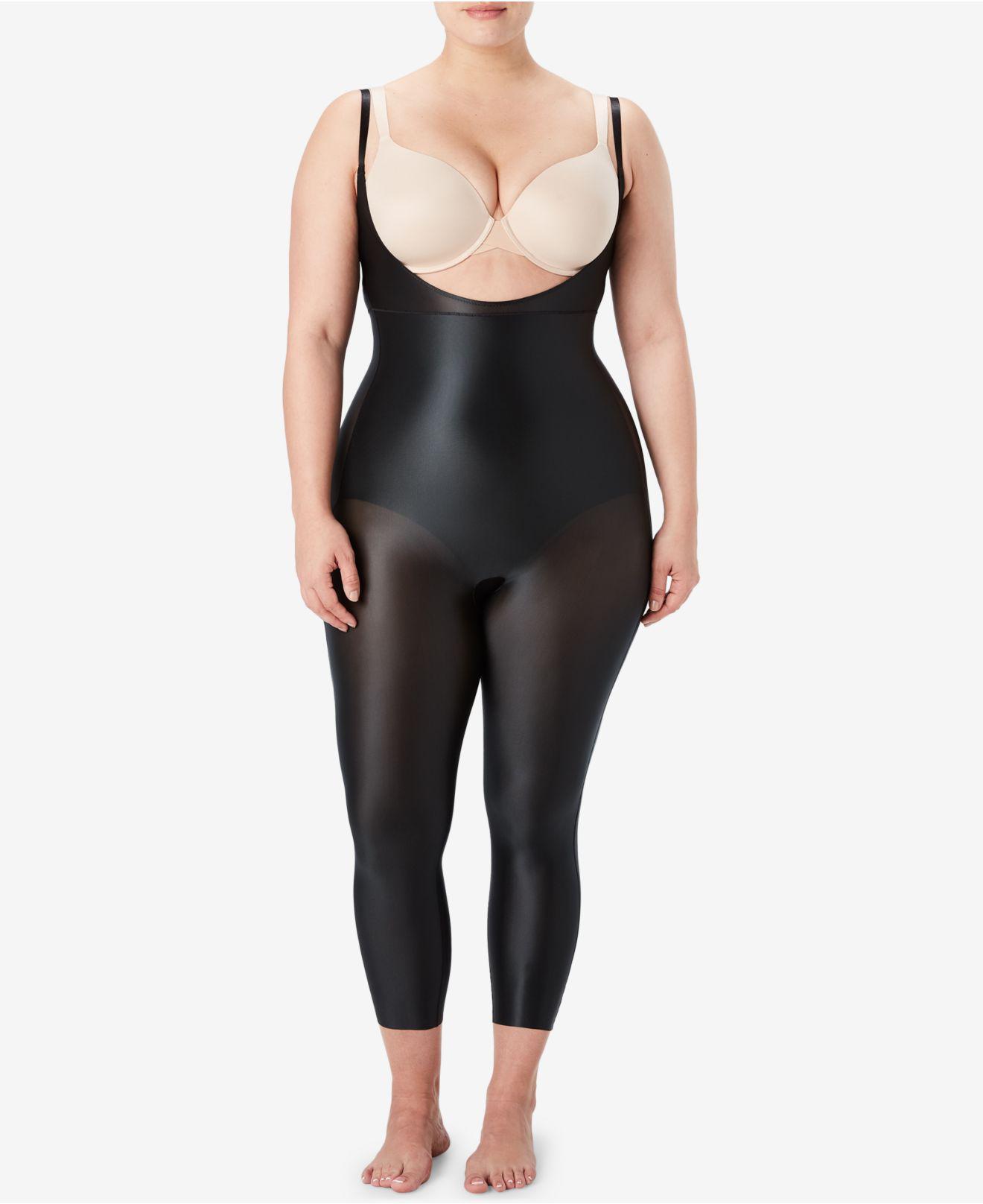 Spanx Synthetic Plus Size Suit Your Fancy Openbust Catsuit 10155p in
