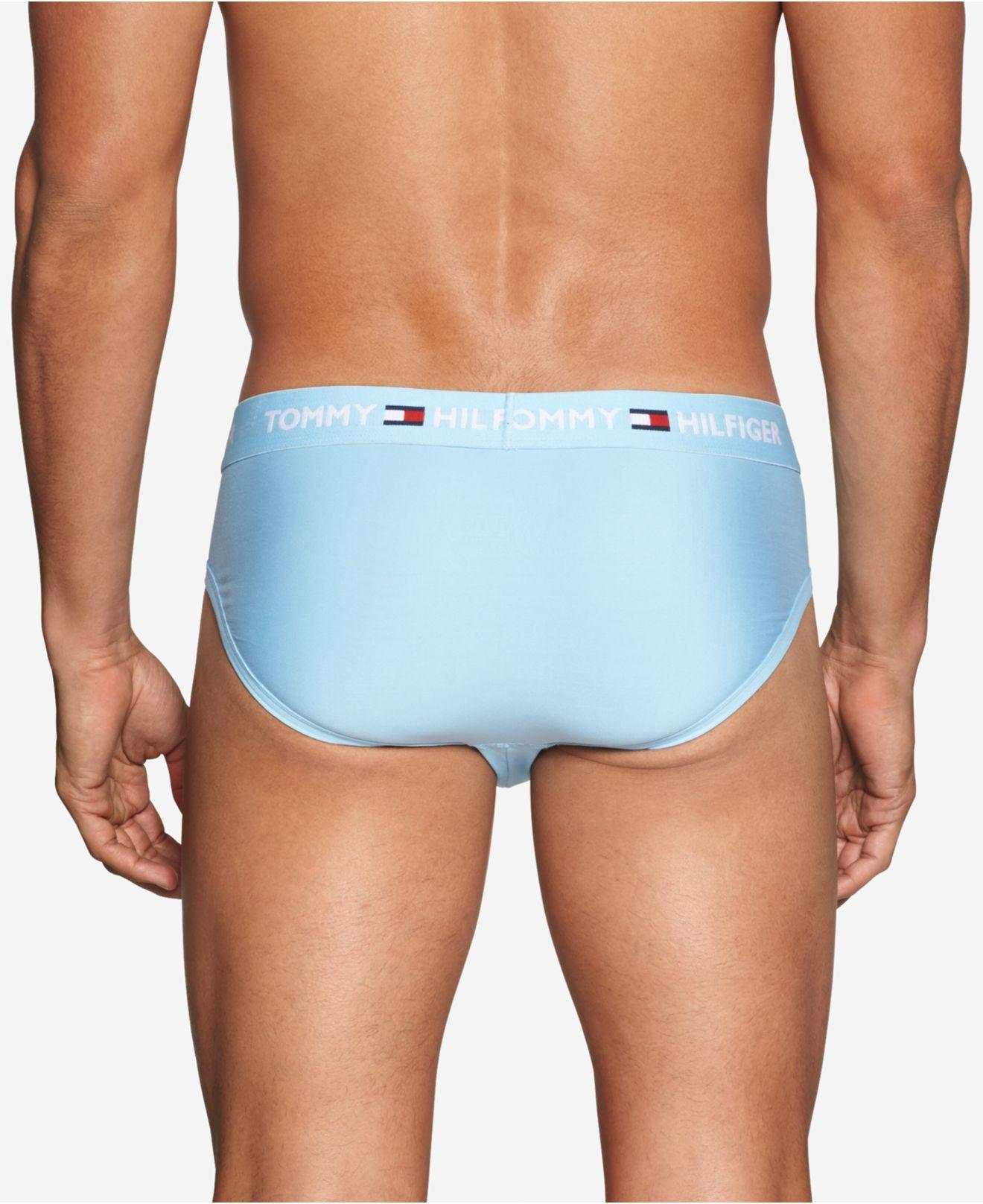 Tommy Hilfiger Synthetic 4-pk. Everyday Micro Briefs in Blue for Men | Lyst