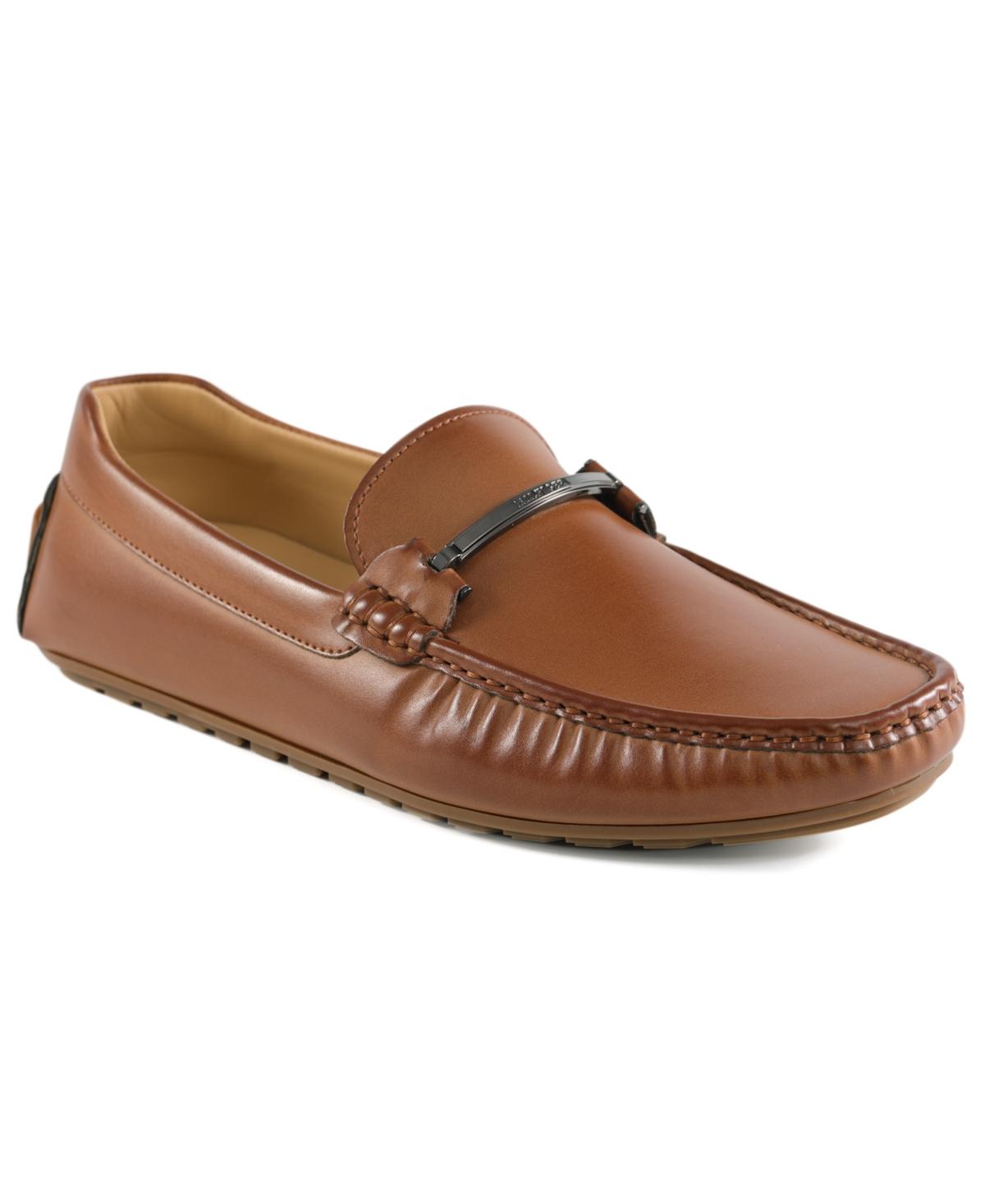 ?Tommy Hilfiger Tan Leather Loafers Tommy Hilfiger Loafers for Men | Online Sale up to 30% off  main image 4