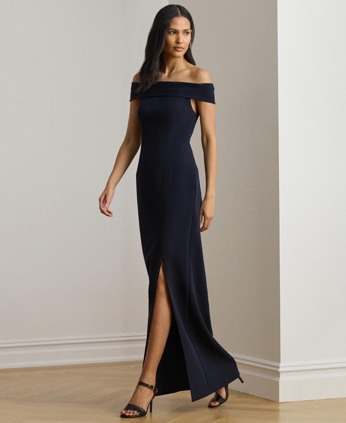 ralph lauren evening dress macys Evening Gown Ralph Lauren Dresses At Macys Evening Gown Wrap Dress Macys Cocktail Attire Surplice Jersey