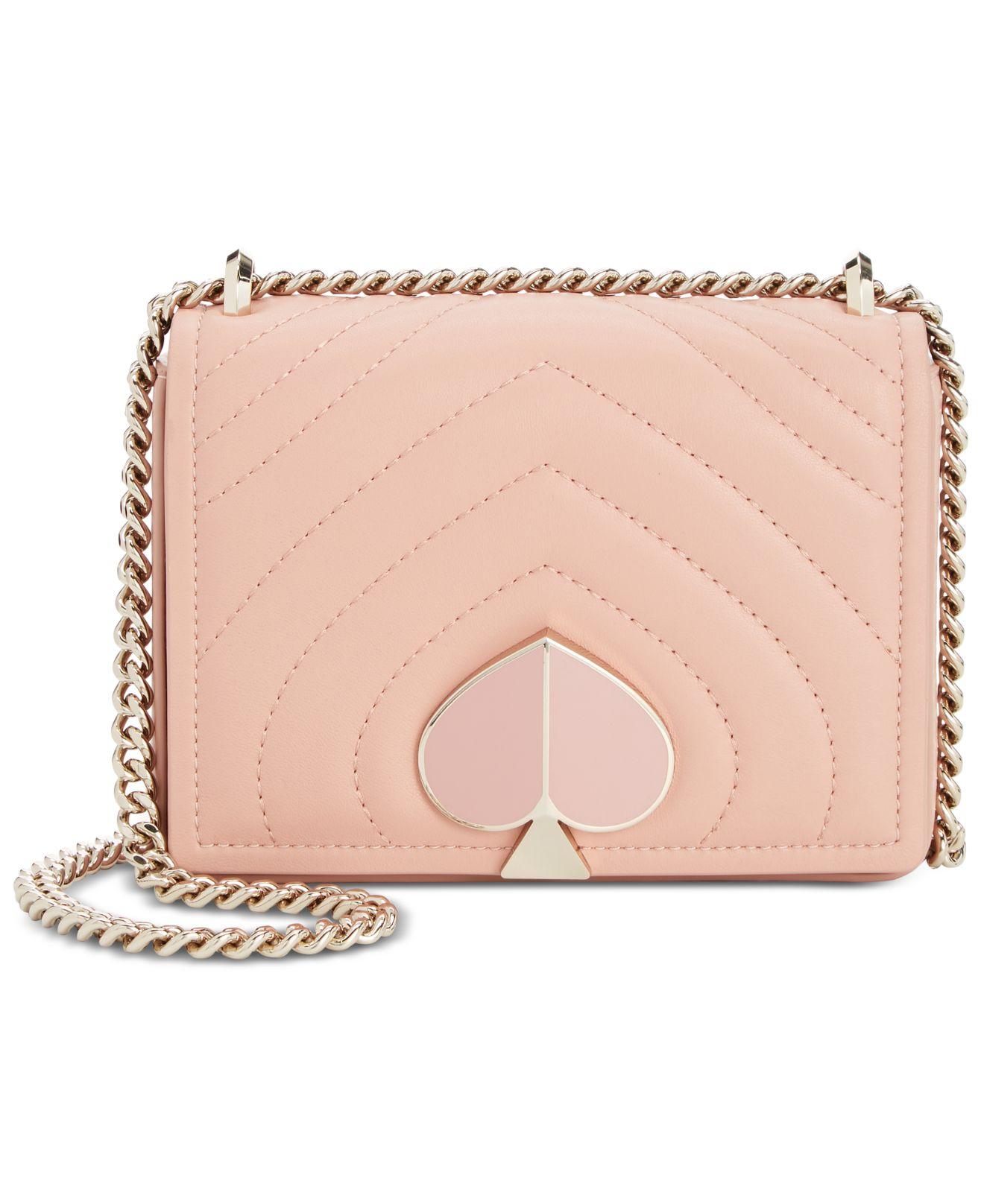 Kate Spade Amelia Quilted Mini Leather Shoulder Bag in Pink Lyst