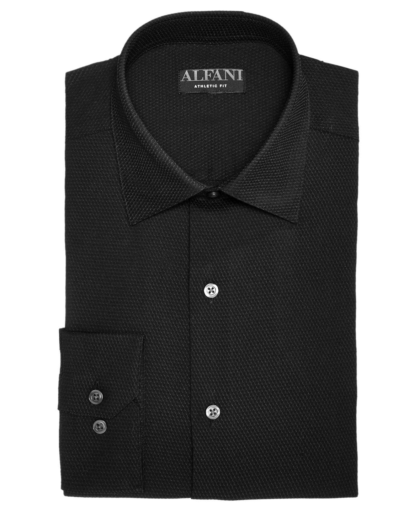 alfani black dress shirt