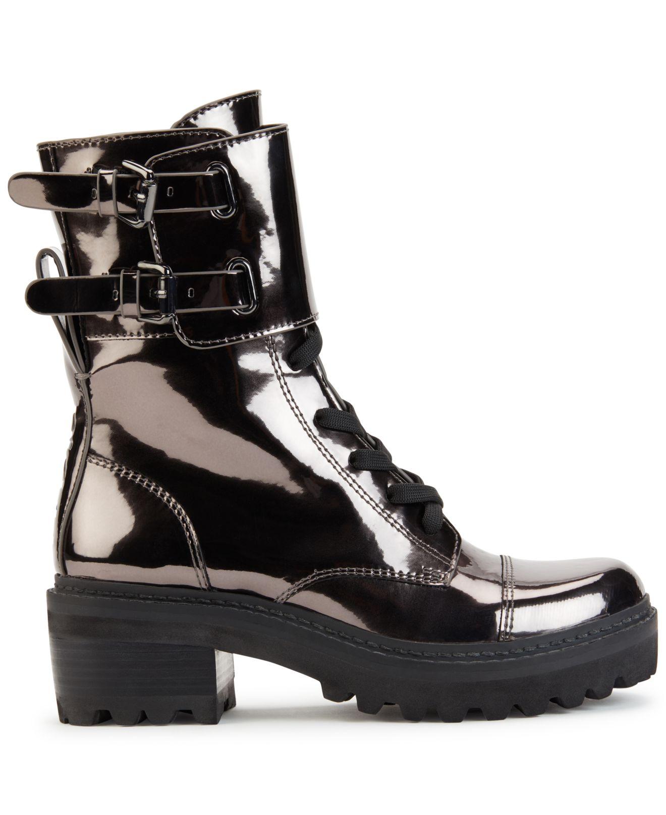 dkny combat boots