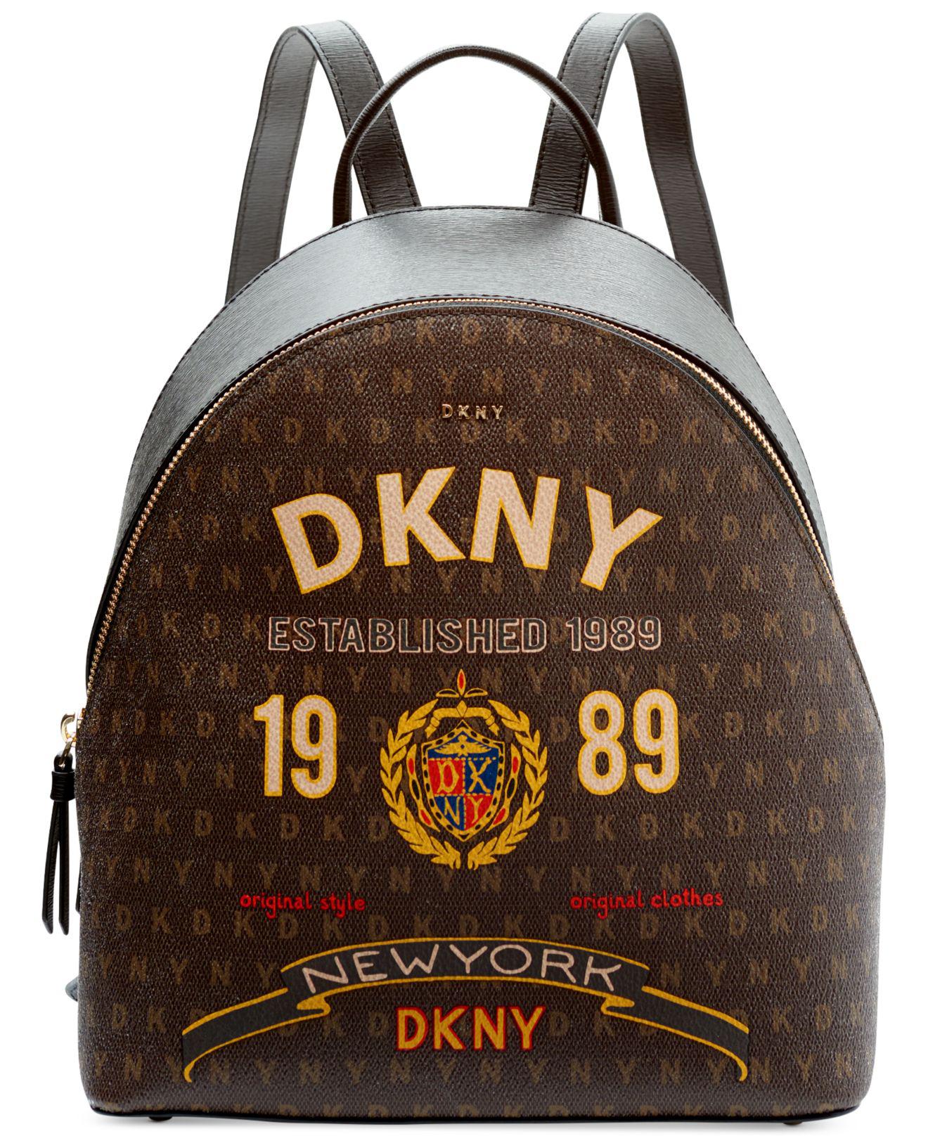 dkny logo backpack