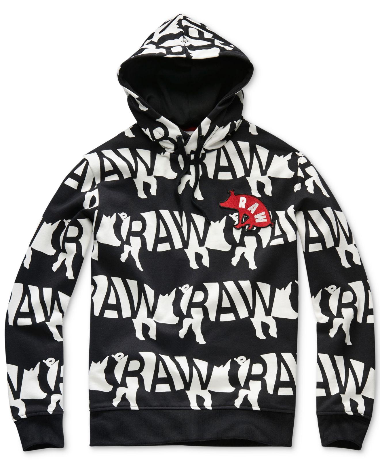 G-Star RAW Mens Chinese New Year Pig Hoodie in Black for Men | Lyst