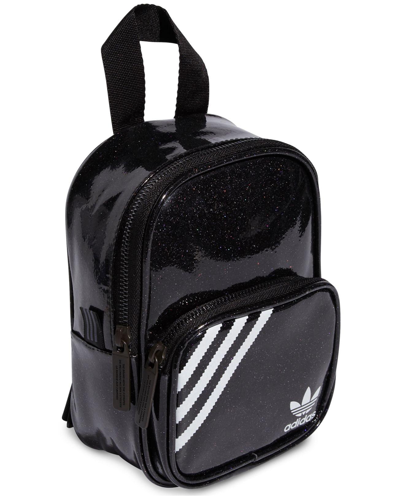 black glitter mini backpack