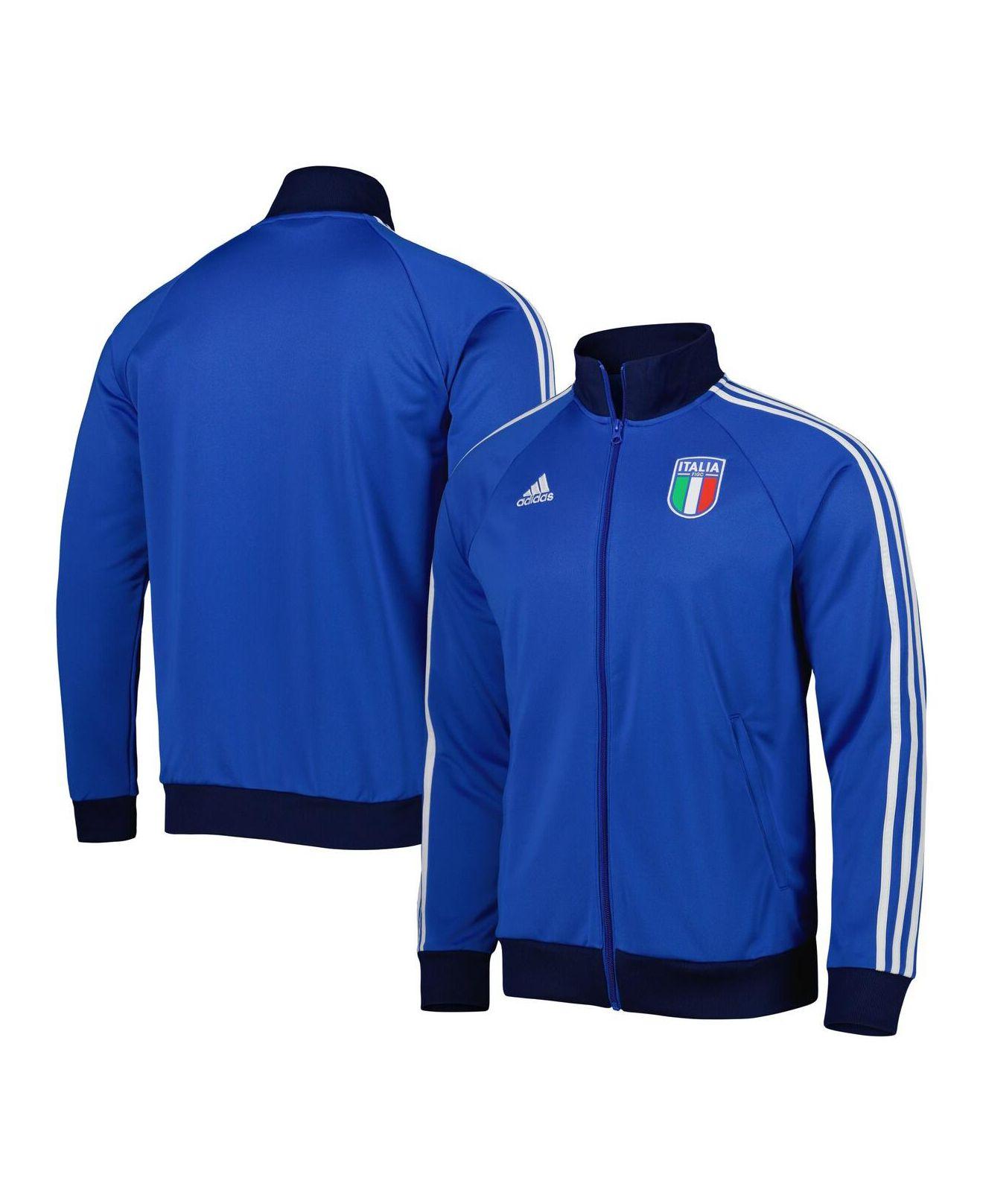 adidas Blue Italy National Team Dna Raglan Fullzip Track Jacket for Men Lyst