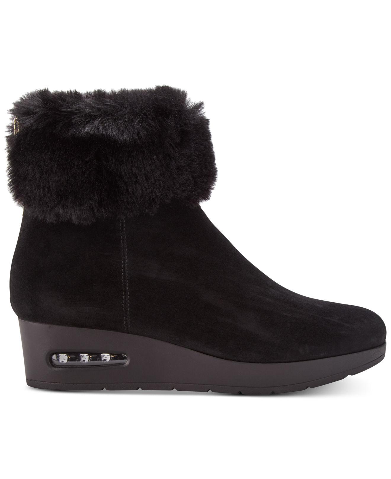 dkny aron wedge booties