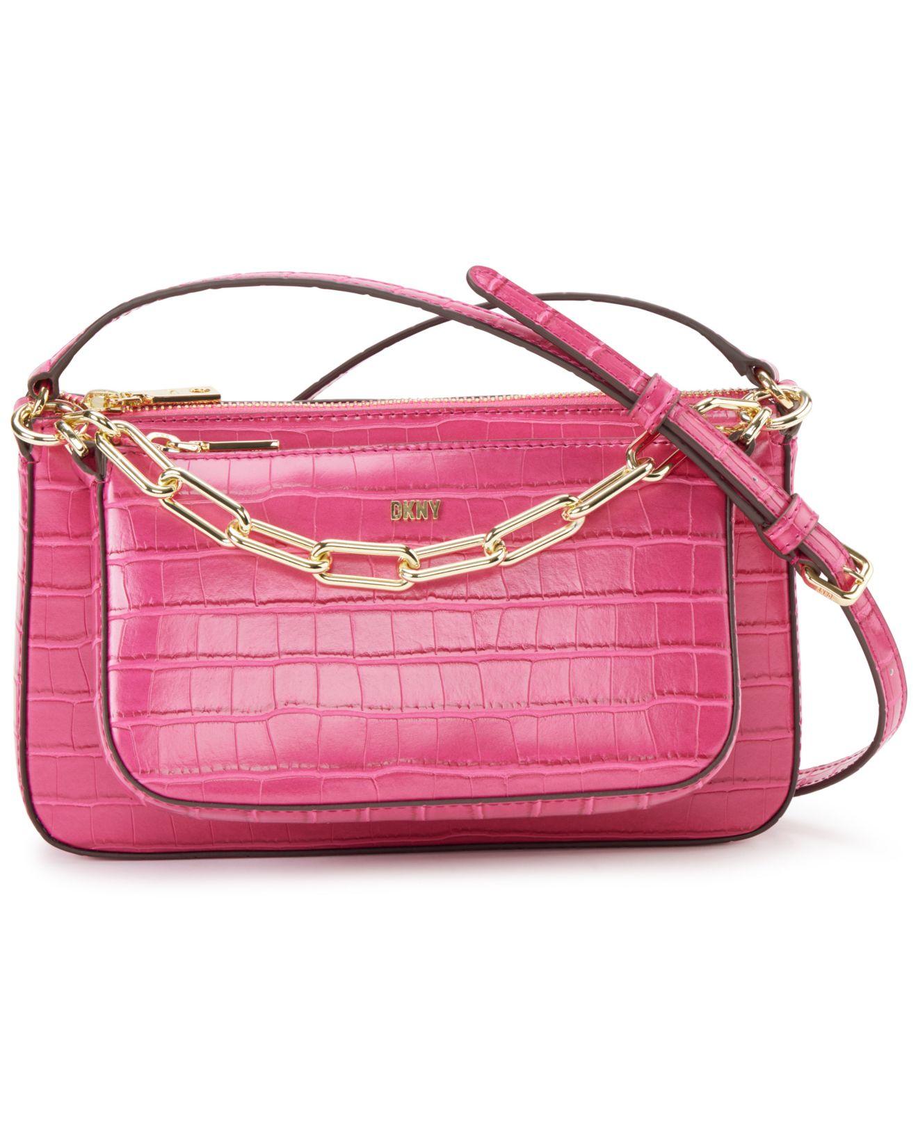DKNY Lexi Double Crossbody Bag in Pink Lyst