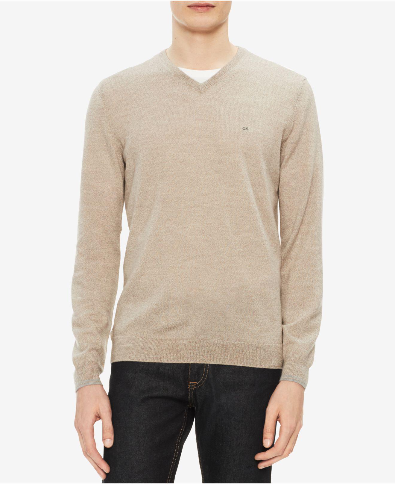 calvin klein extra fine merino wool sweater