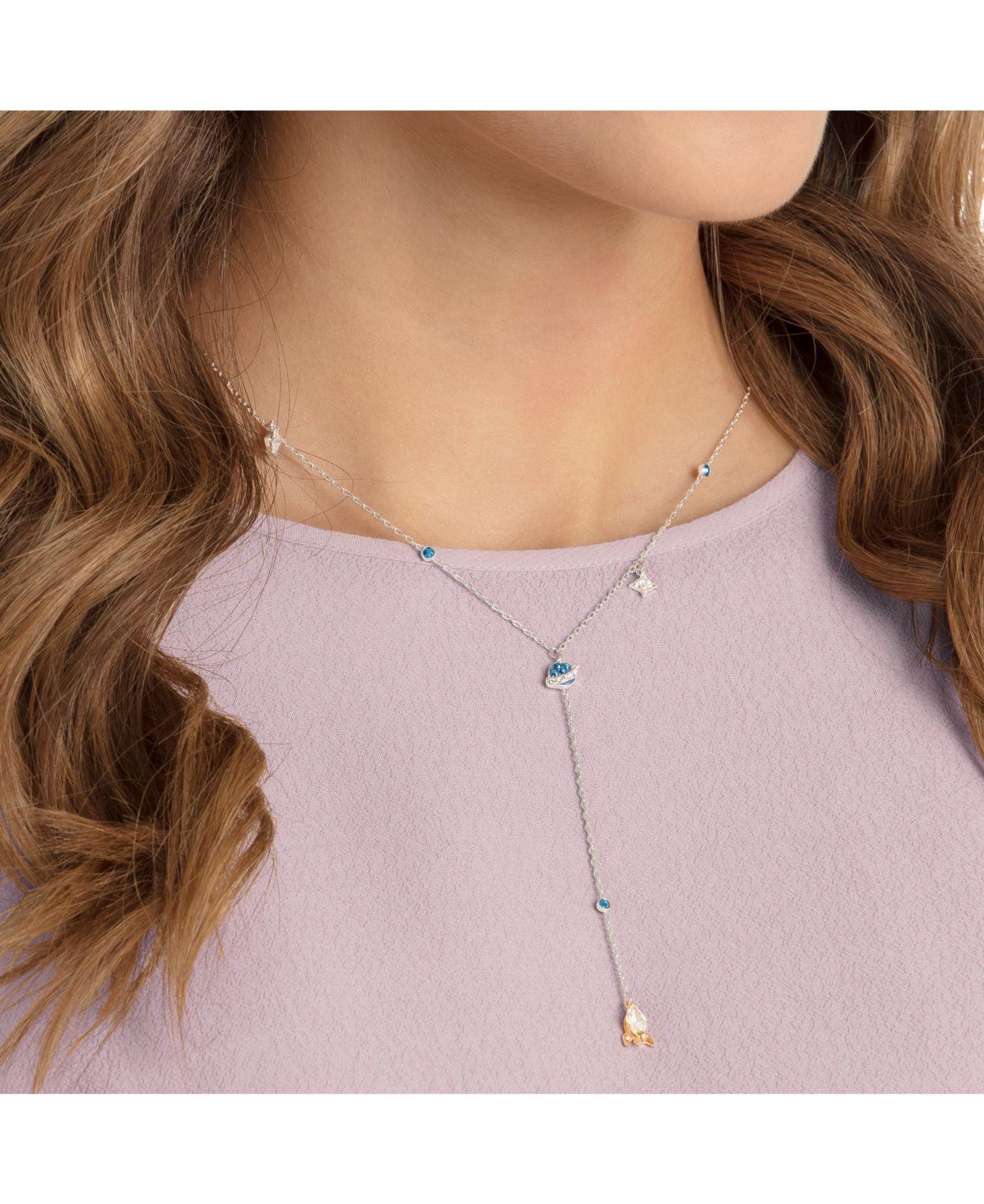 Swarovski Out Of This World Space Y Necklace in Metallic | Lyst