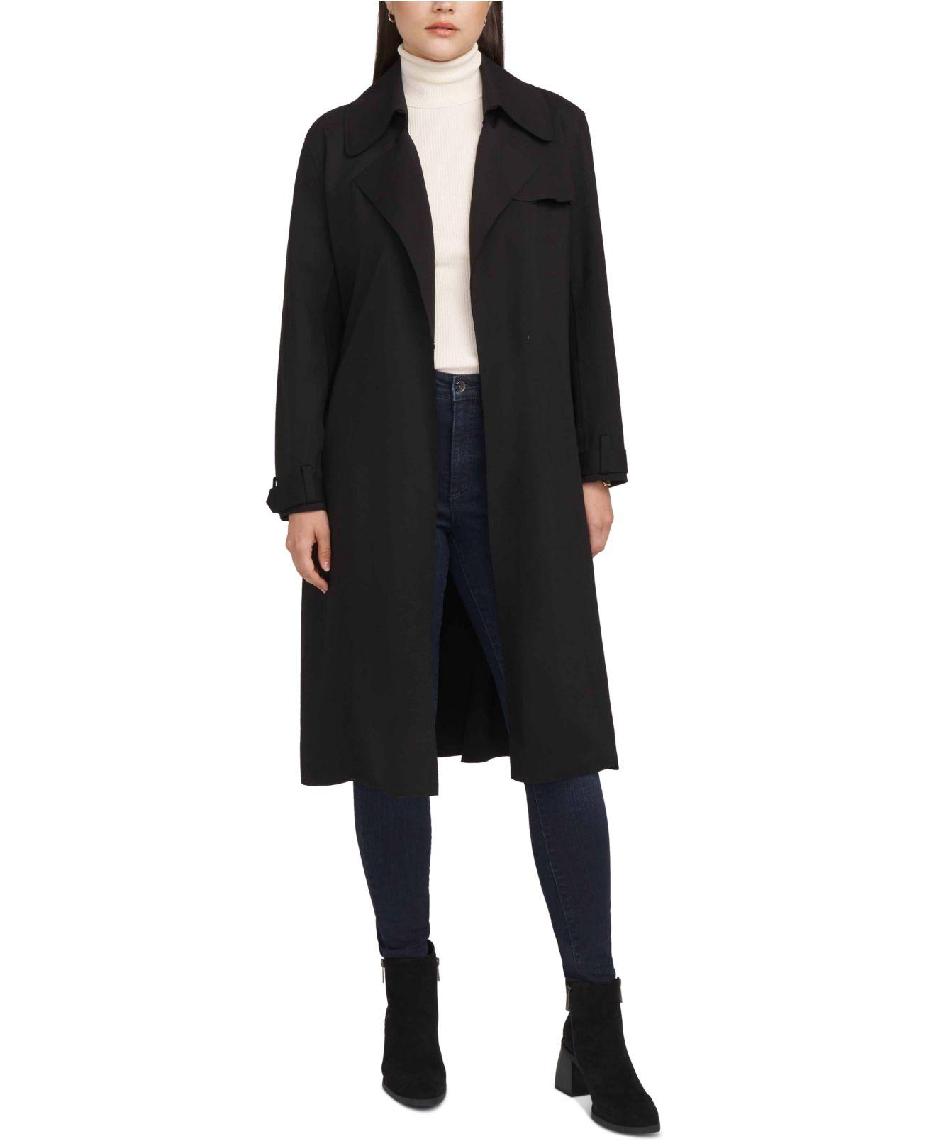 Anne klein black clearance coat