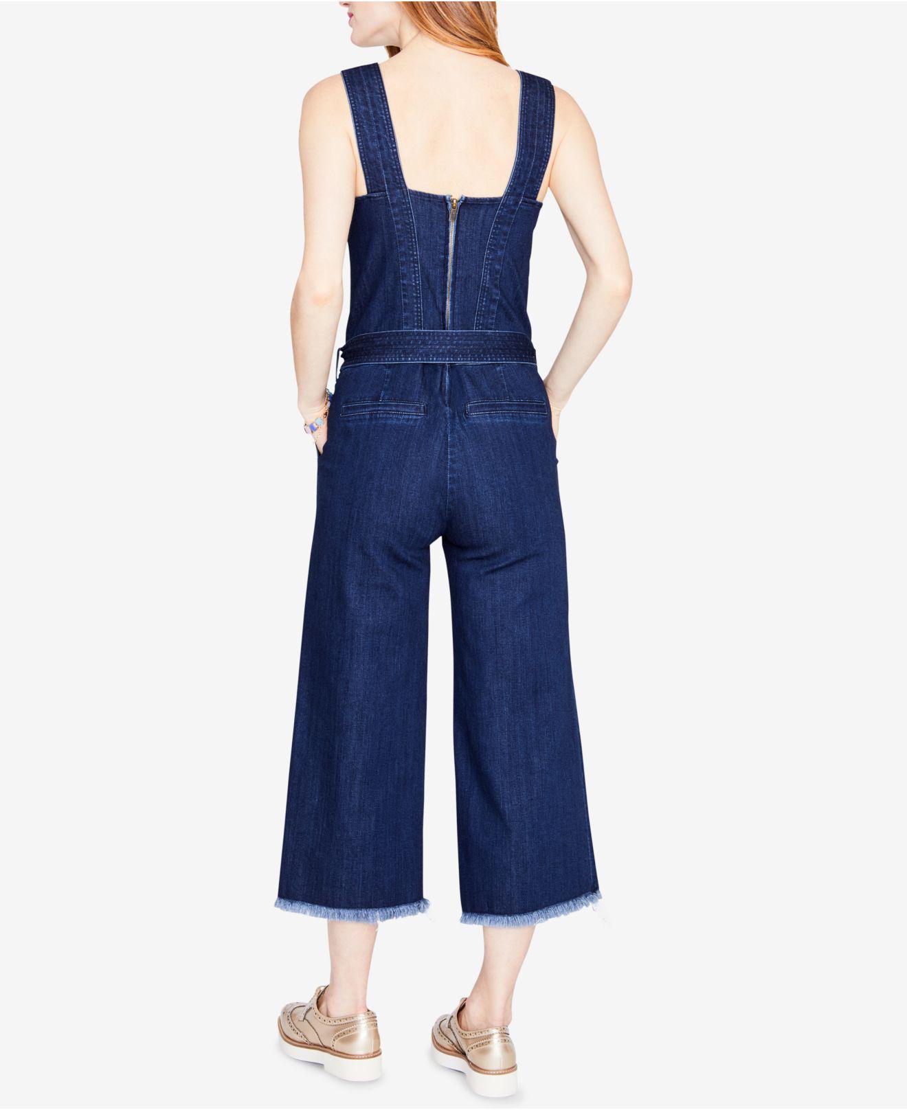 macys denim jumpsuit